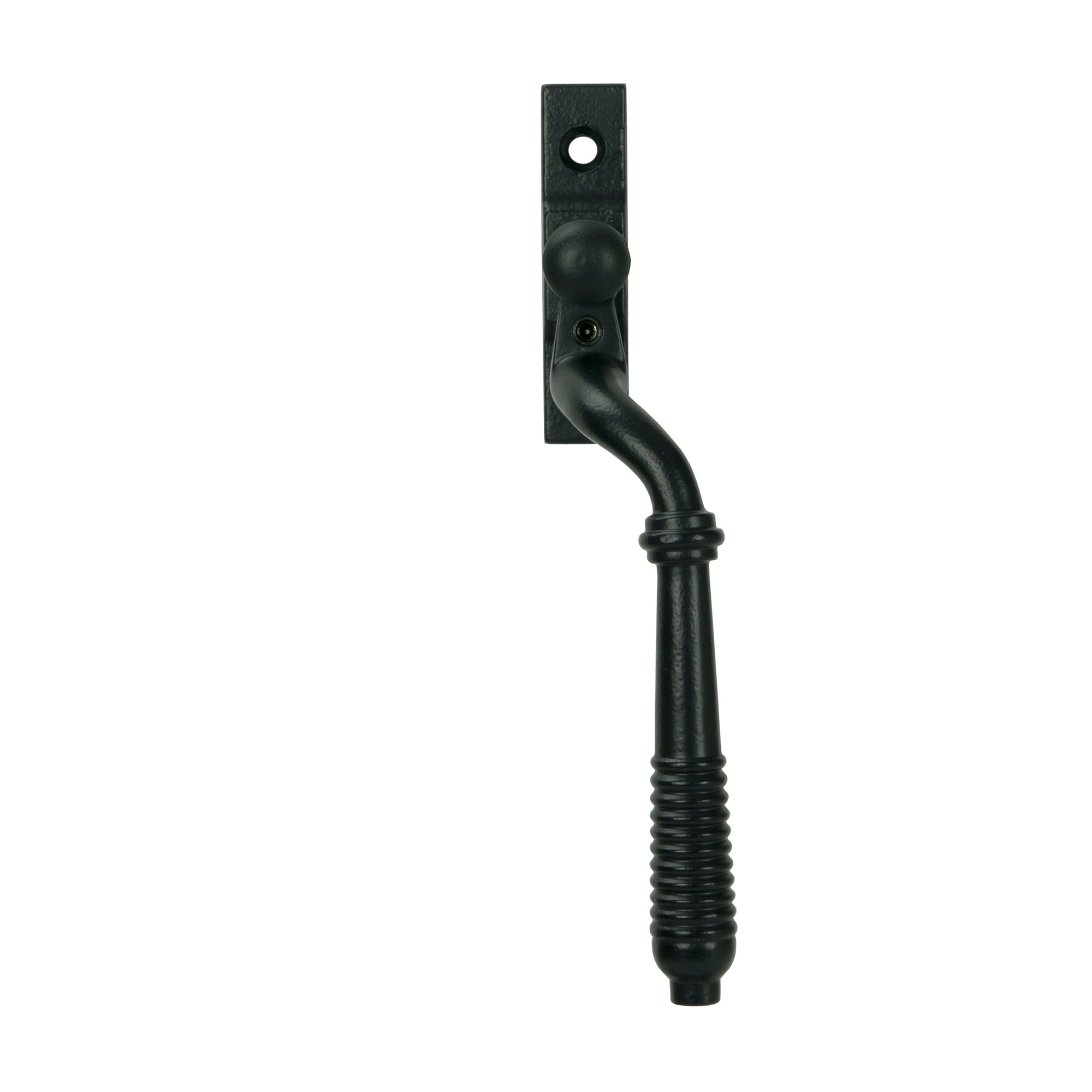 Matt Black Reeded Espag - RH - Espag. Fasteners - From The Anvil - Yester Home