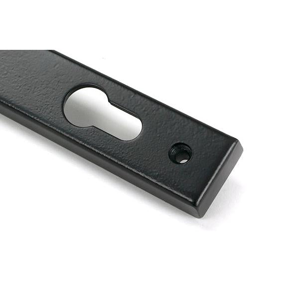 Matt Black Reeded Slimline Lever Espag. Lock Set - Espagnolette - From The Anvil - Yester Home