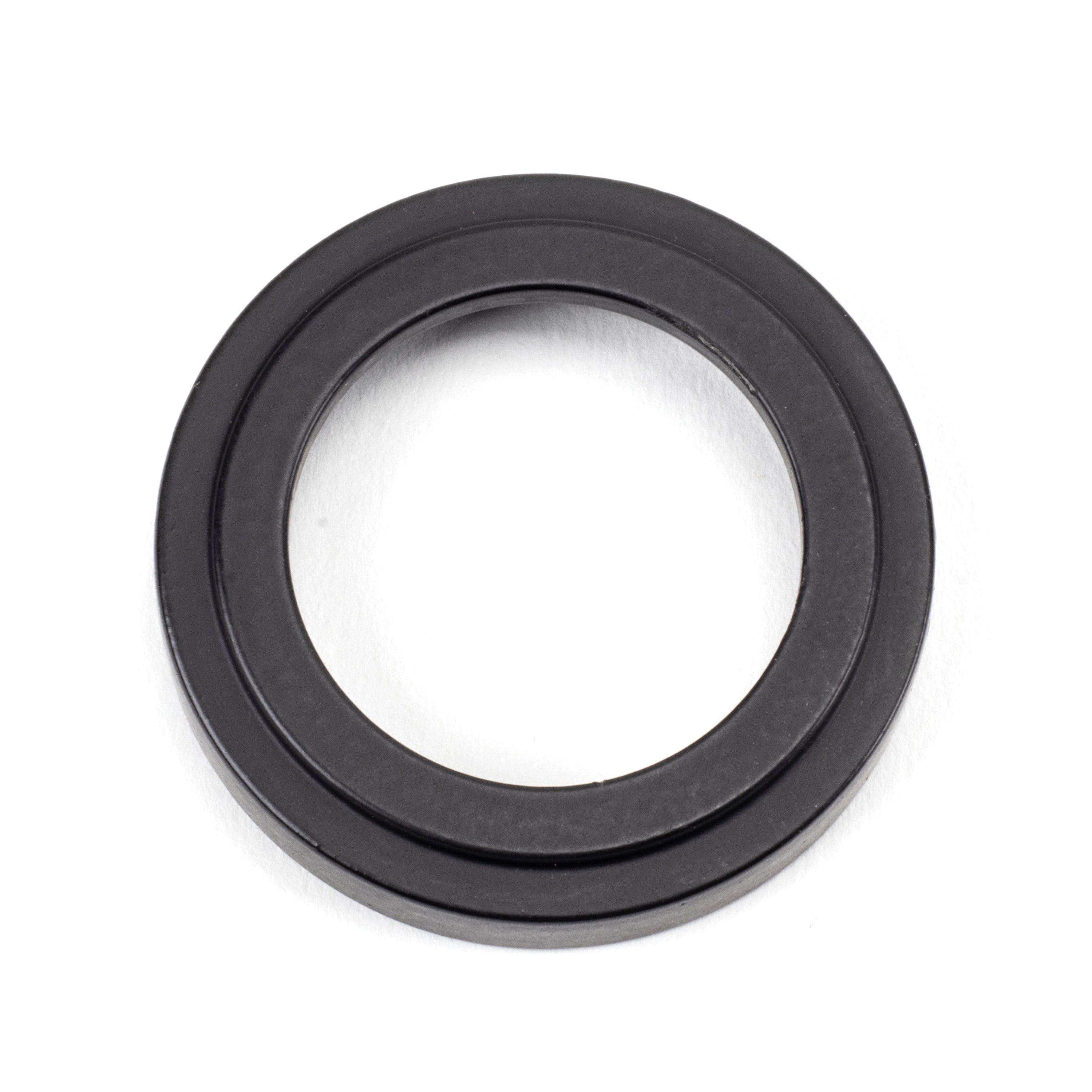Matt Black Round Escutcheon (Art Deco) | From The Anvil-Escutcheons-Yester Home