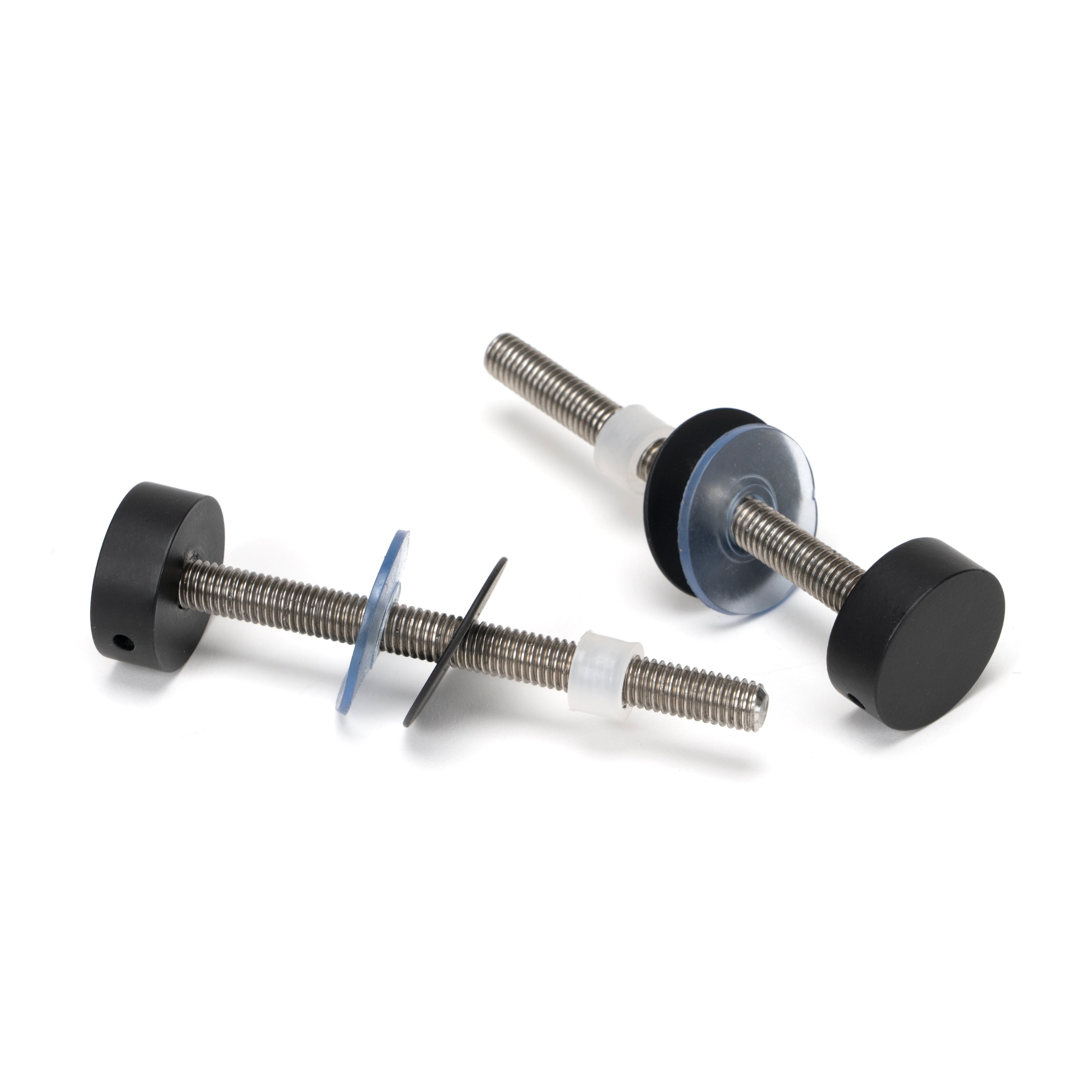 Matt Black SS (316) 0.6m T Bar Handle Bolt Fix 32mm Ø | From The Anvil-Pull Handles-Yester Home