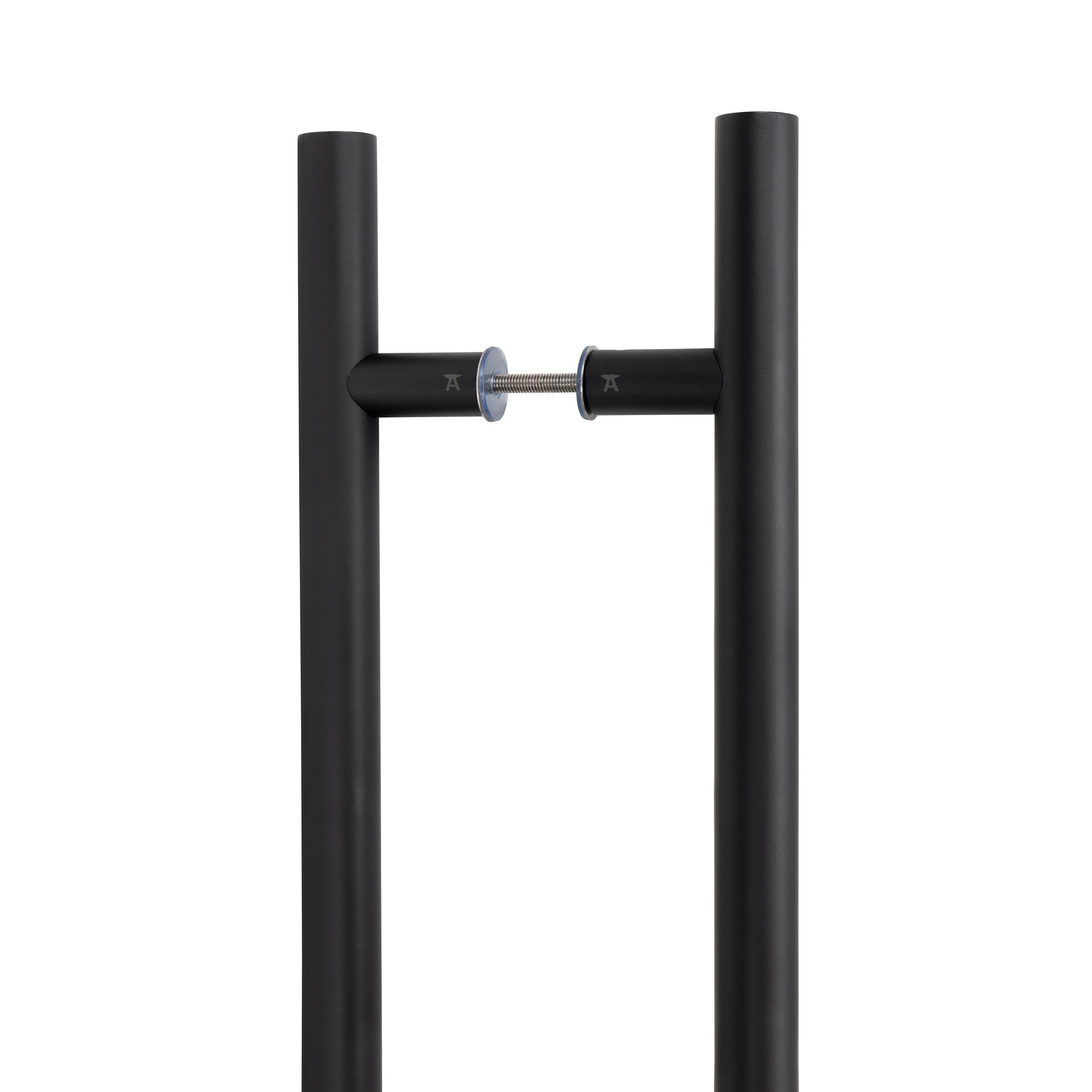 Matt Black SS (316) 0.9m T Bar Handle B2B Fix 32mm Ø | From The Anvil - Door Pull Handles - From The Anvil - Yester Home