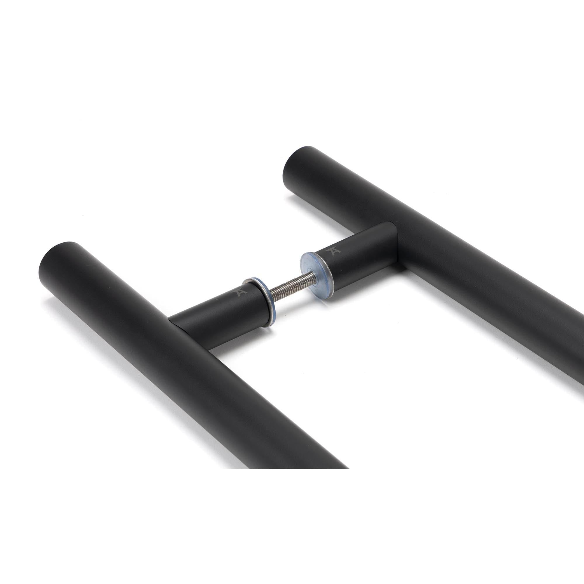 Matt Black SS (316) 1.5m T Bar Handle B2B Fix 32mm Ø | From The Anvil - Door Pull Handles - From The Anvil - Yester Home