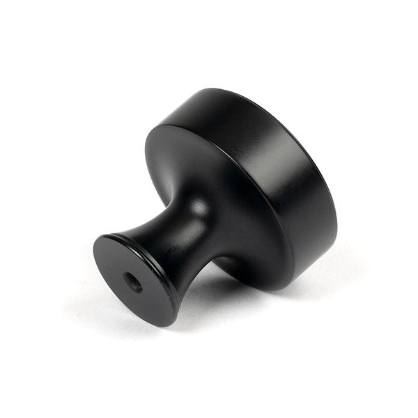 Matt Black Scully Cabinet Knob - 38mm | From The Anvil-Cabinet Knobs-Yester Home