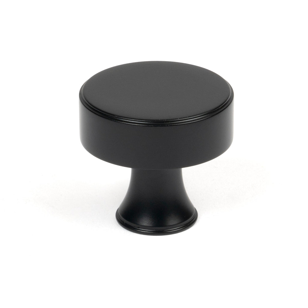 Matt Black Scully Cabinet Knob - 38mm | From The Anvil-Cabinet Knobs-Yester Home
