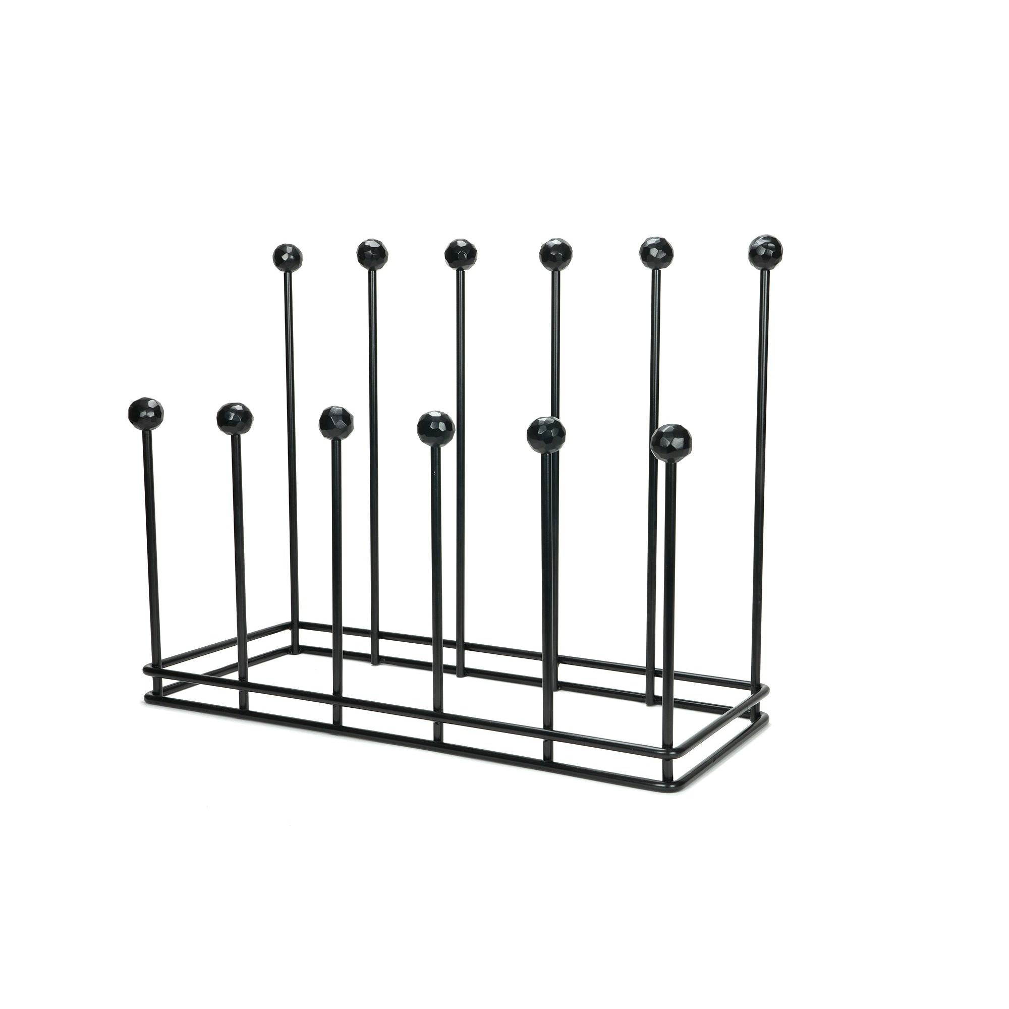 Matt Black Six Pair Boot Rack | From The Anvil - Boot Stands & Racks - From The Anvil - Yester Home