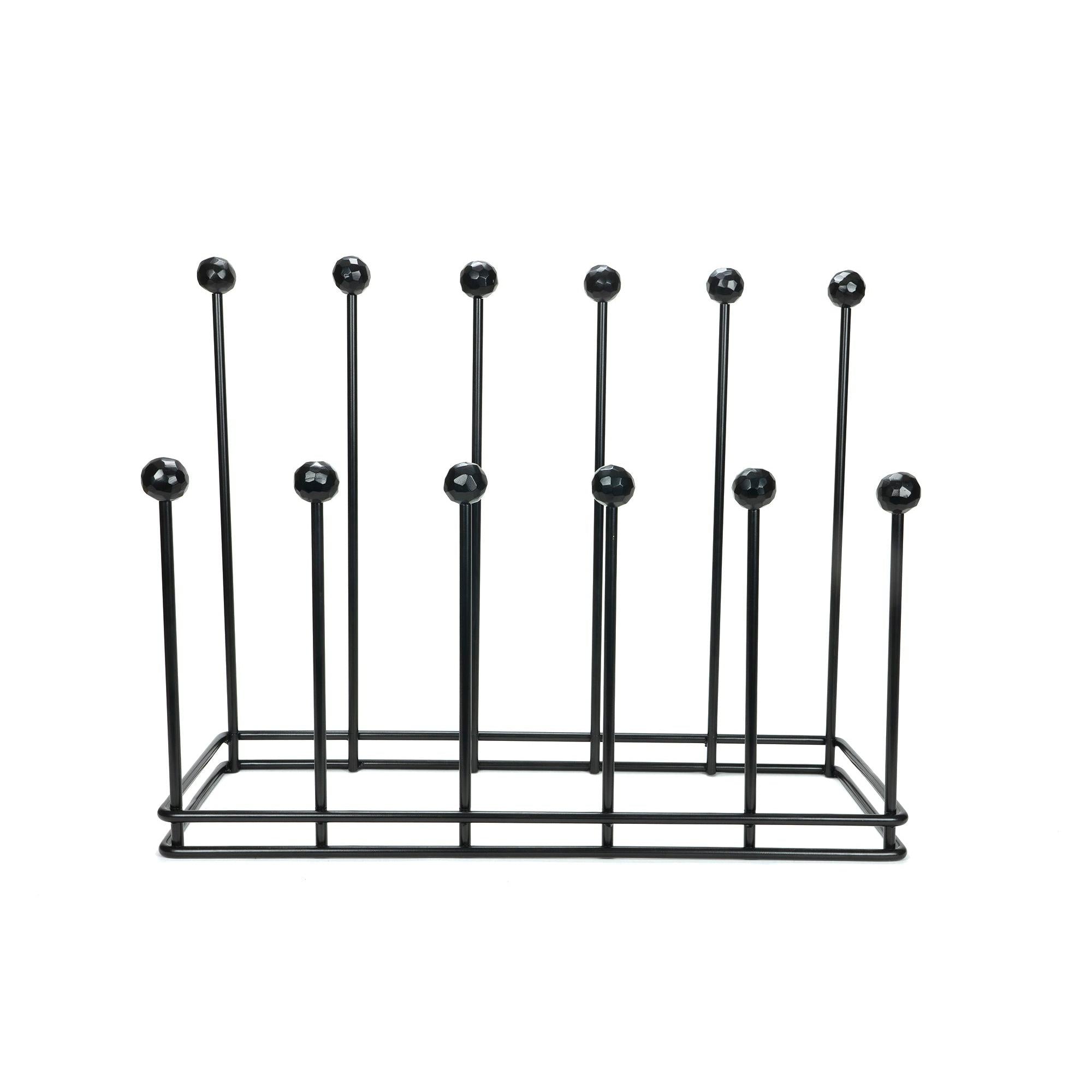 Matt Black Six Pair Boot Rack | From The Anvil - Boot Stands & Racks - From The Anvil - Yester Home