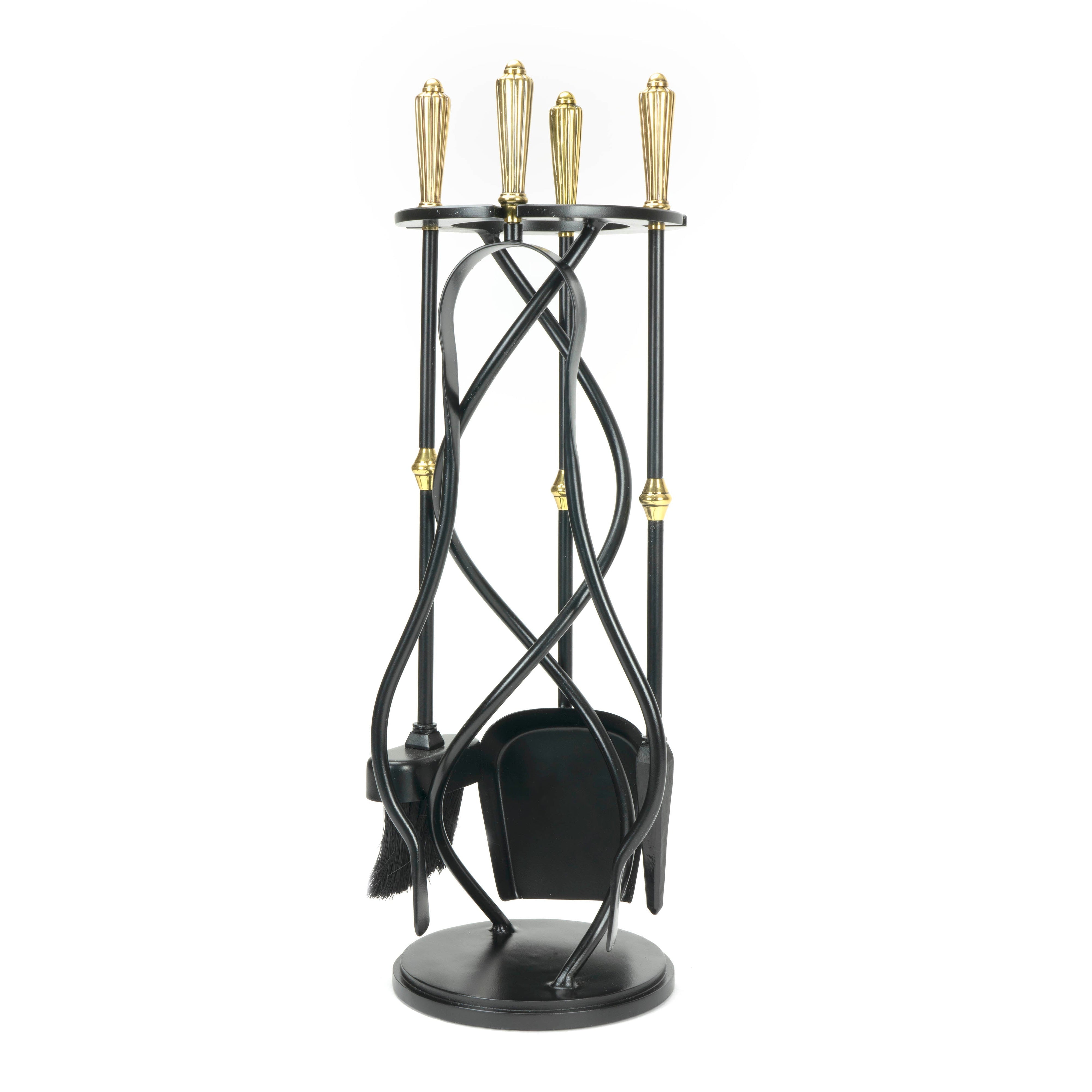 Matt Black Spiral Companion Set - Hinton Tools | From The Anvil-Companion Sets-Yester Home