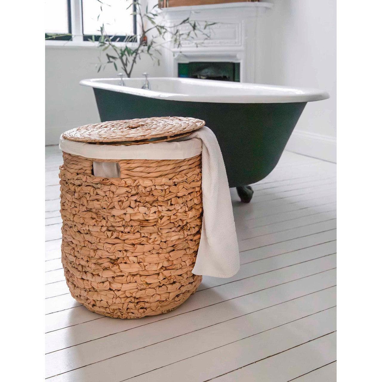 Milborne Woven Laundry Hamper - Storage & Shelving - Garden Trading - Yester Home