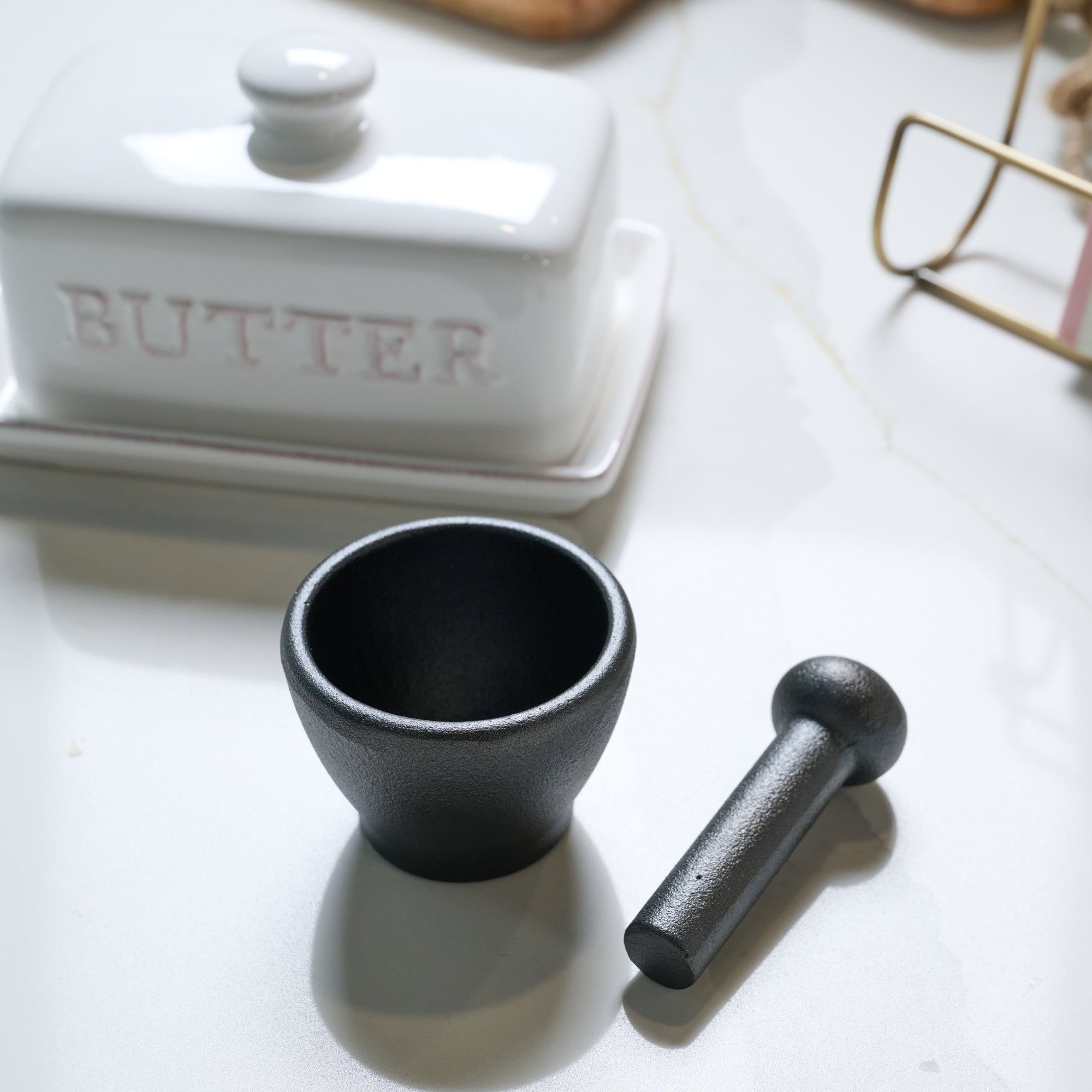 Mini Cast Iron Pestle & Mortar - Kitchen Accessories - Victor - Yester Home