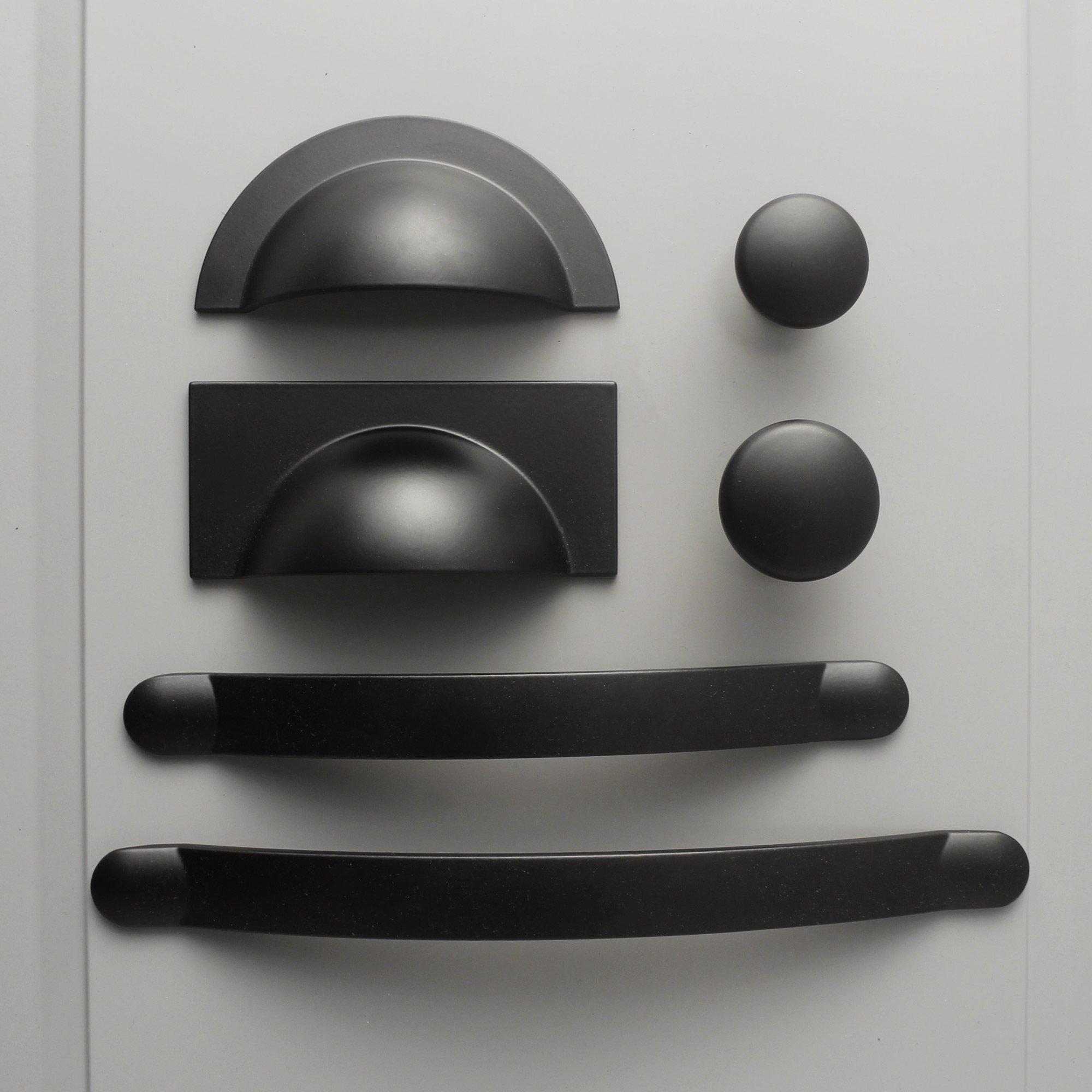 Monmouth Black Cupboard Handles-Cabinet Handles-Yester Home