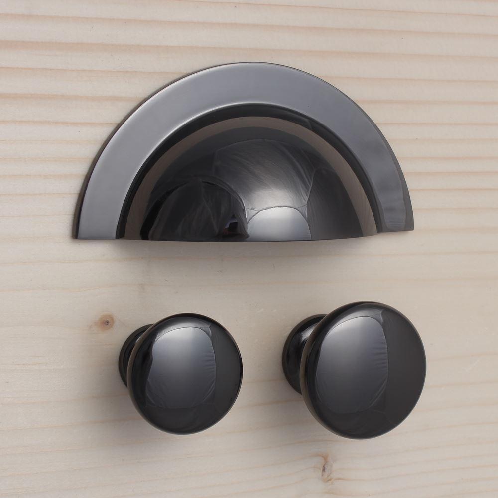 Monmouth Black Nickel Cupboard Handles-Cabinet Handles-Yester Home