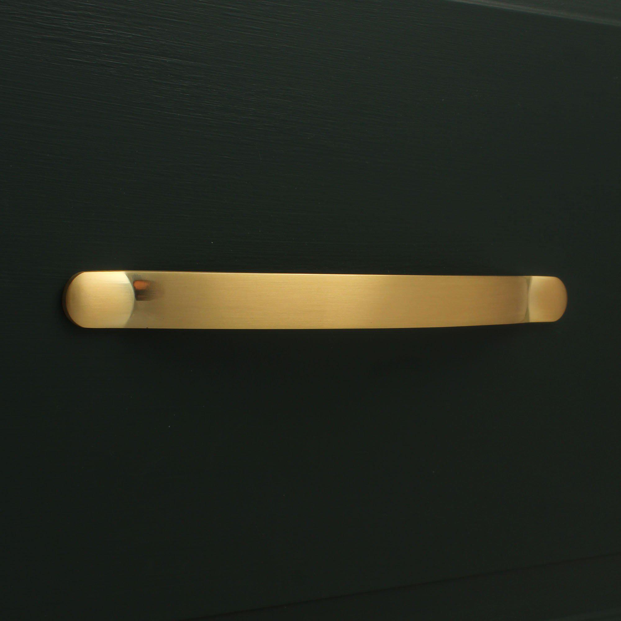 Monmouth Brushed Satin Brass Cupboard Handles-Cabinet Handles-Yester Home