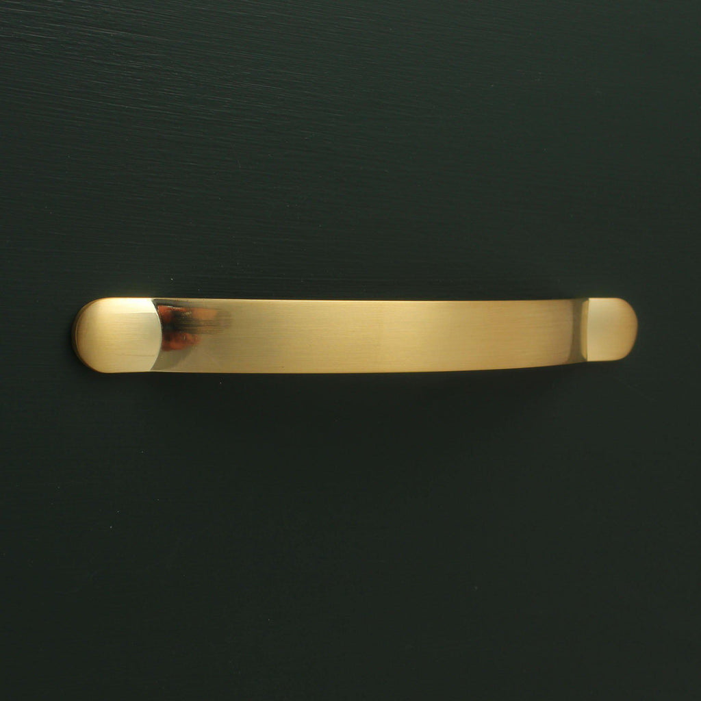 Monmouth Brushed Satin Brass Cupboard Handles-Cabinet Handles-Yester Home