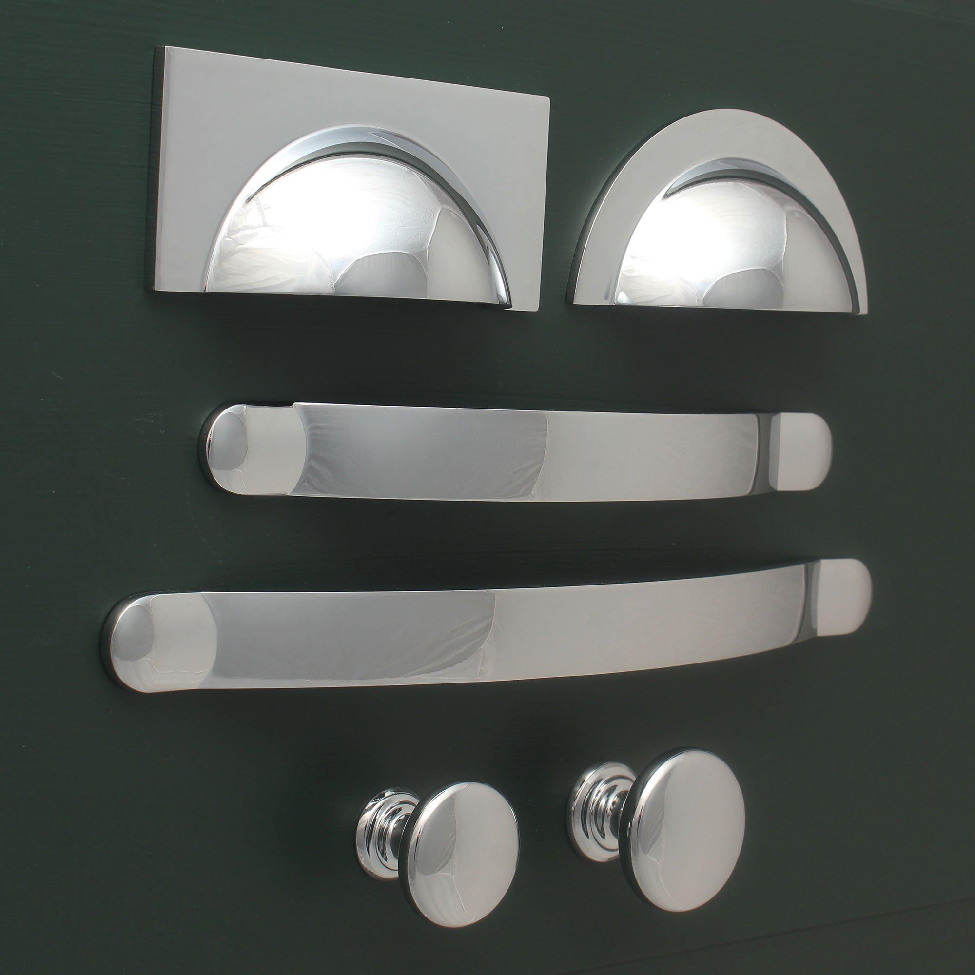 Monmouth Chrome Cupboard Handles-Cabinet Handles-Yester Home