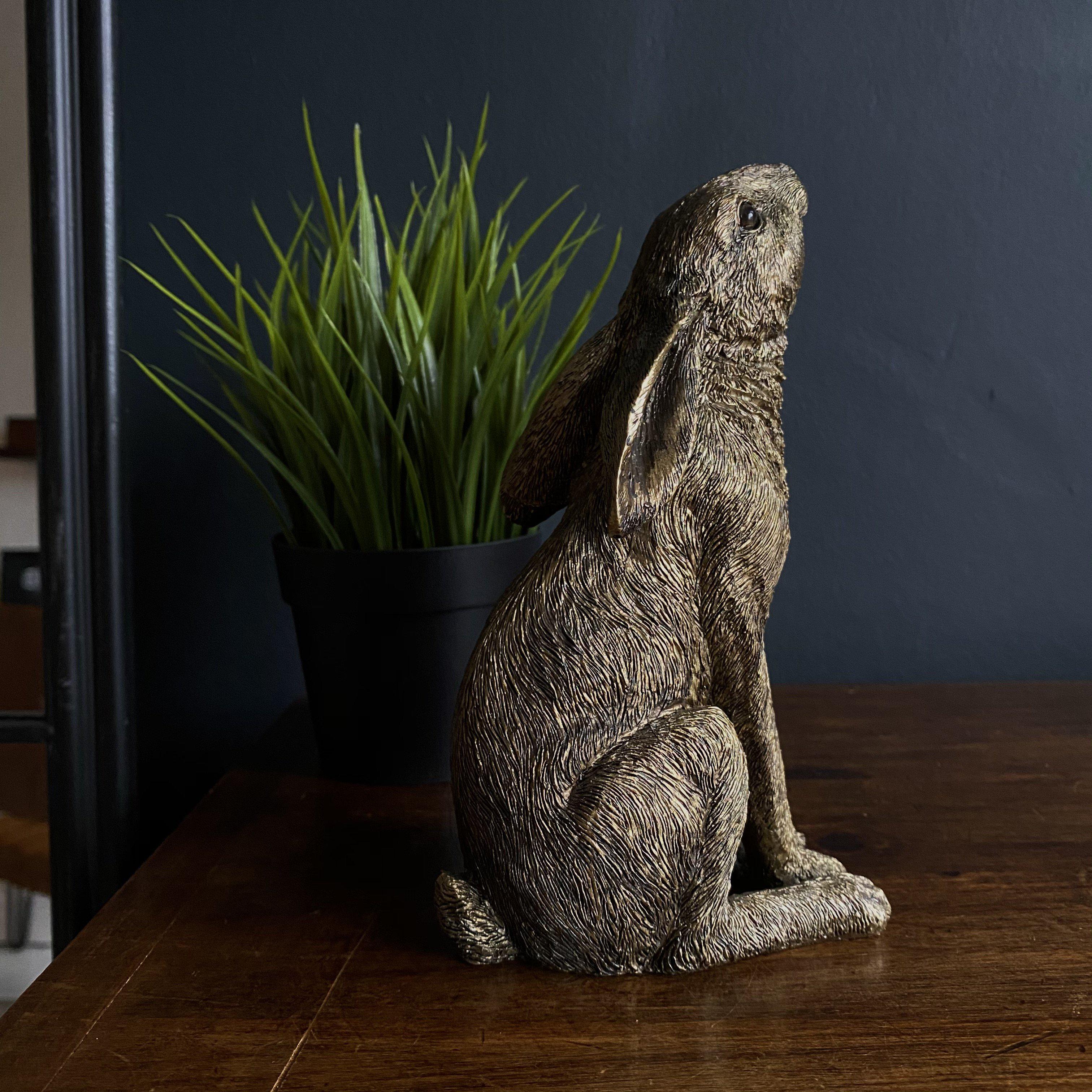 Moon Gazing Golden Hare-Ornaments-Yester Home