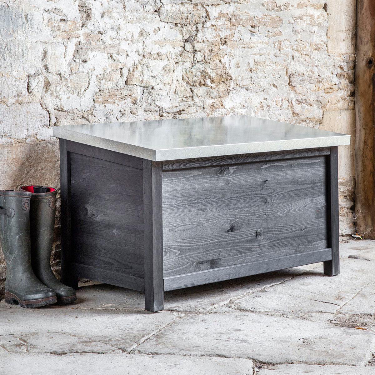 Moreton Outdoor Wooden Storage Box - Large-Outdoor Storage-Yester Home