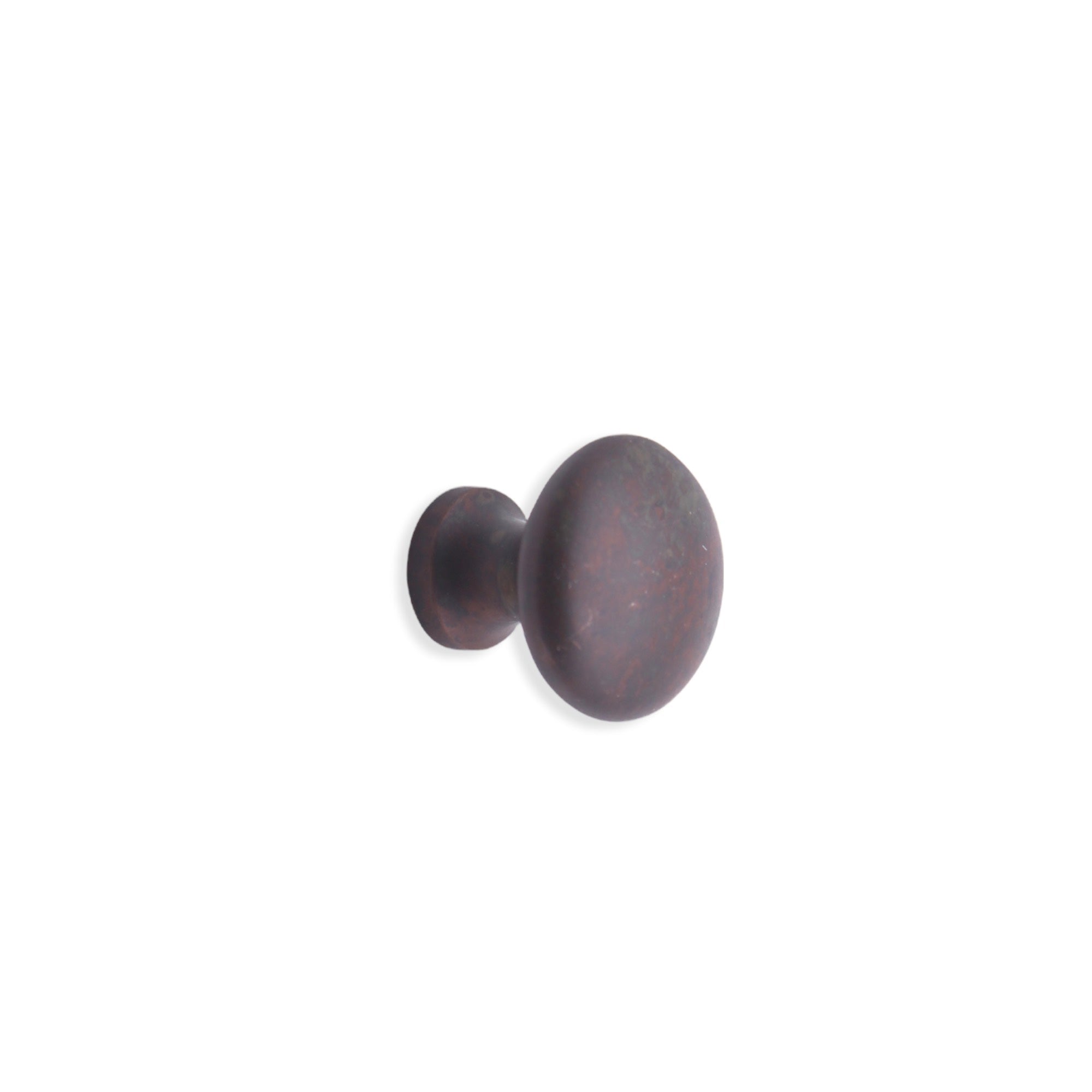 Mushroom 25mm Cupboard Knob Aged Bronze-Cupboard Knobs-Yester Home