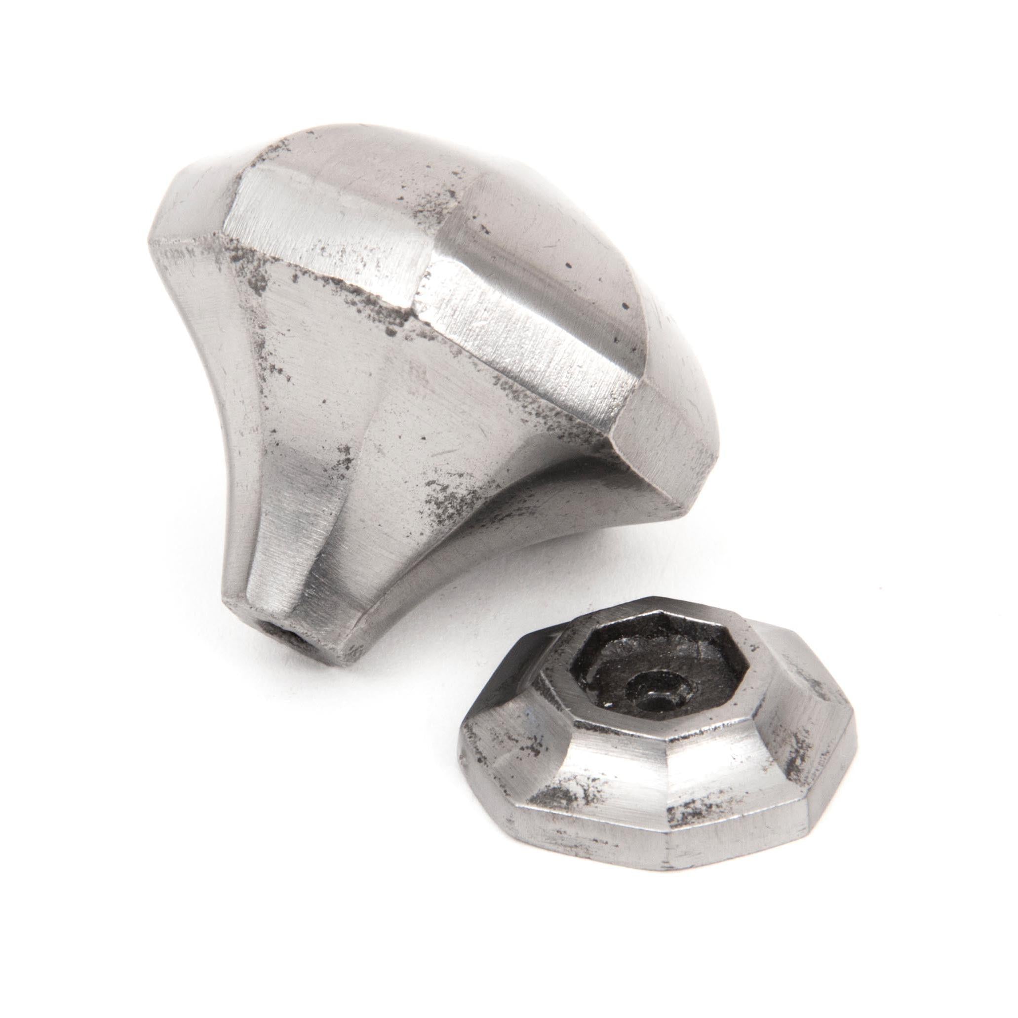 Natural Smooth Octagonal Cabinet Knob - Large | From The Anvil - Cabinet Knobs - From The Anvil - Yester Home