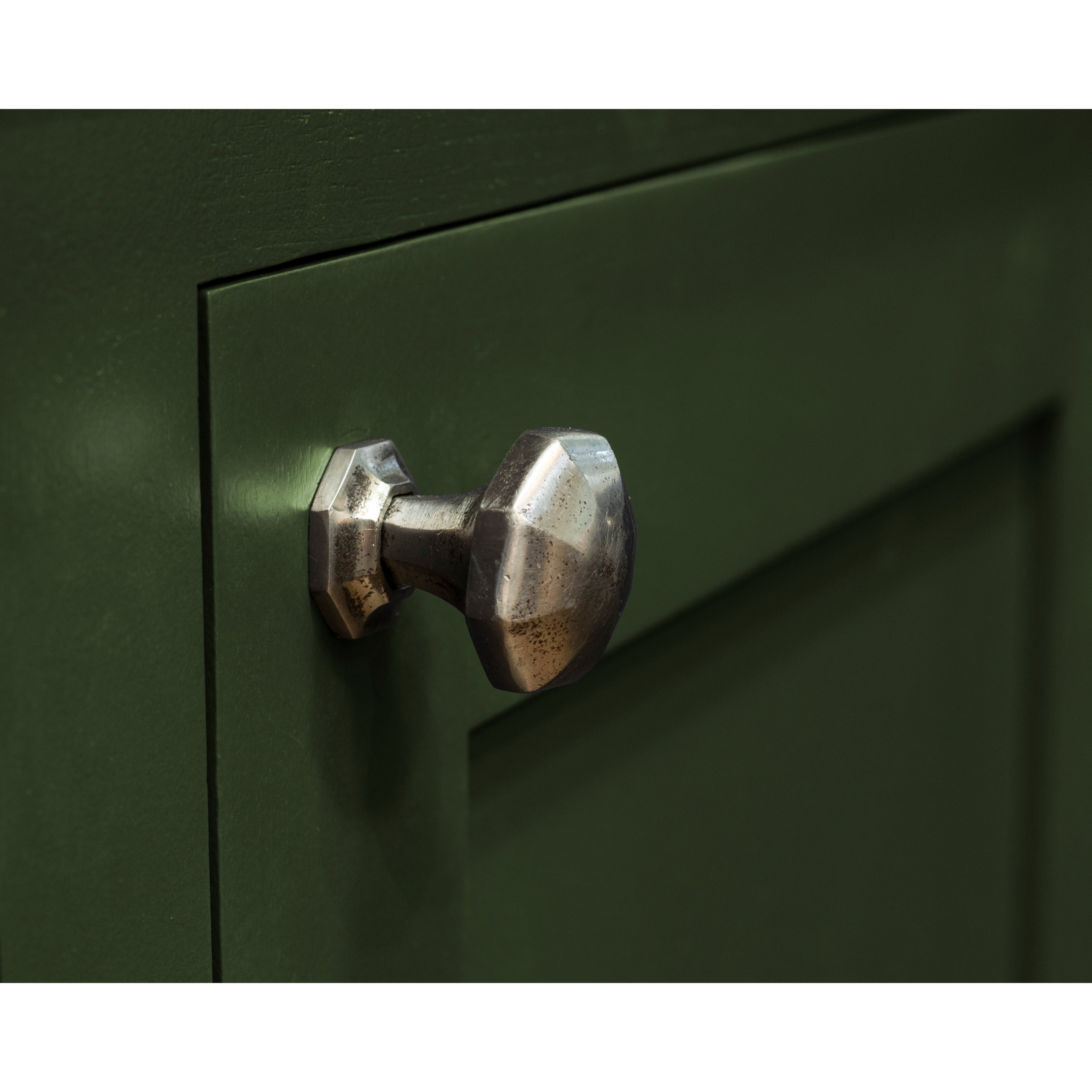 Natural Smooth Octagonal Cabinet Knob - Small | From The Anvil-Cabinet Knobs-Yester Home