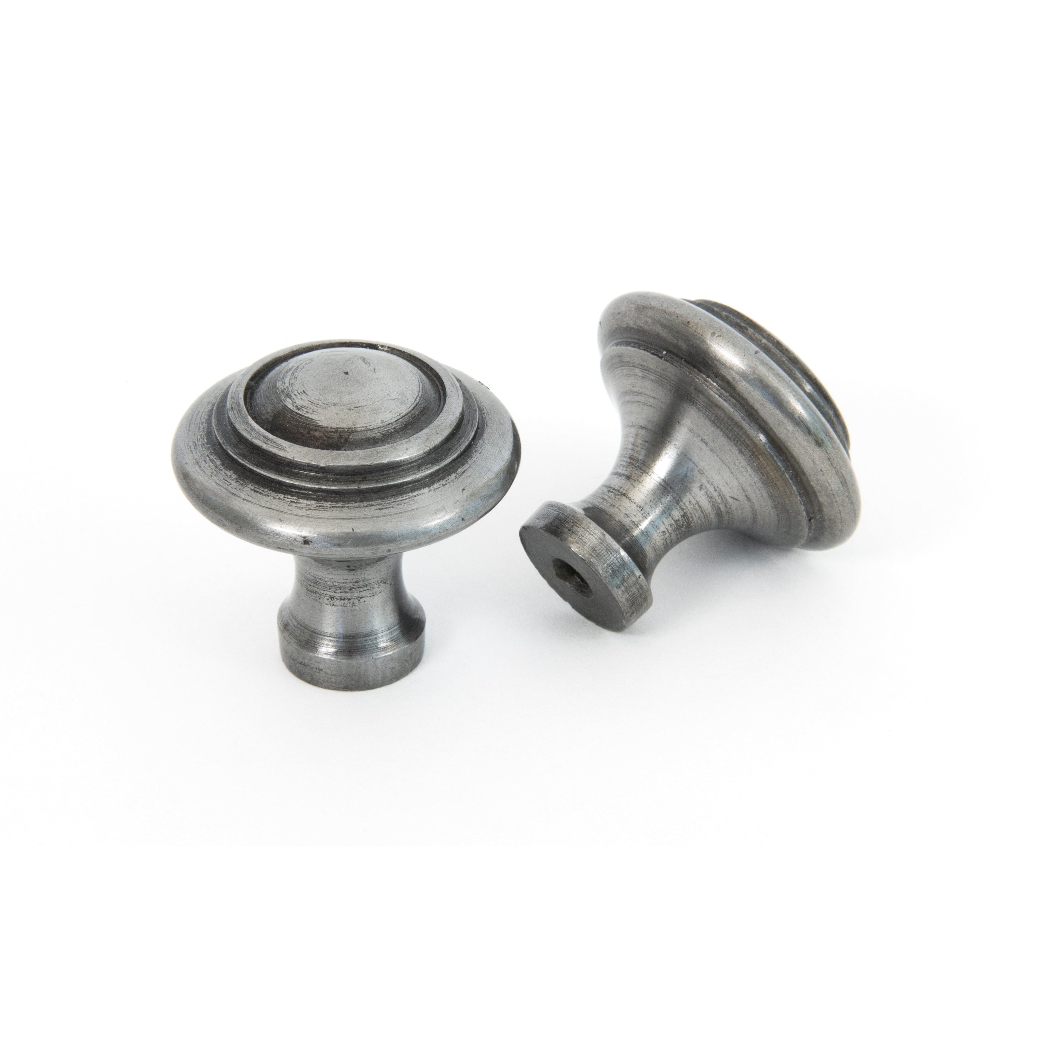 Natural Smooth Ringed Cabinet Knob - Large | From The Anvil-Cabinet Knobs-Yester Home