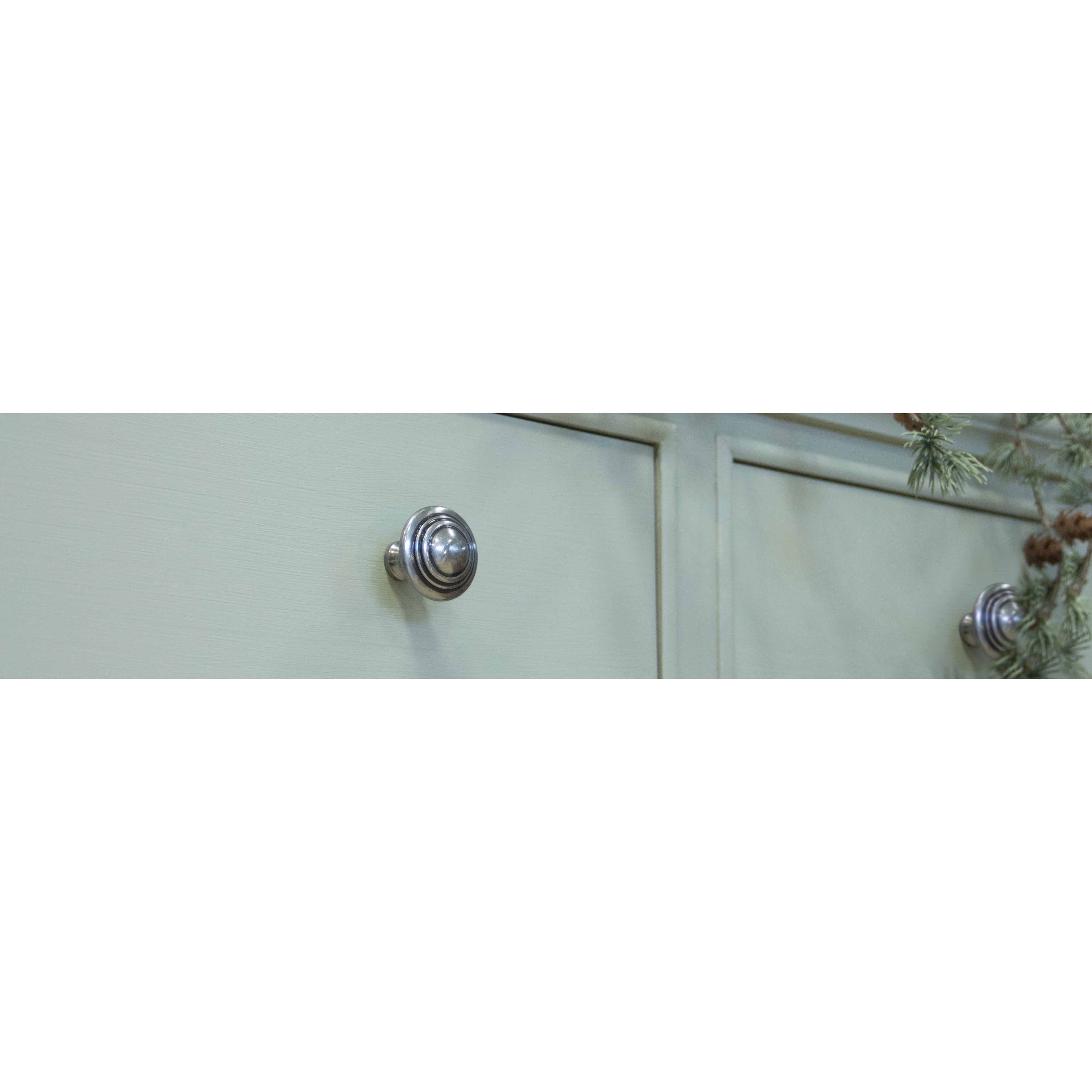 Natural Smooth Ringed Cabinet Knob - Small | From The Anvil-Cabinet Knobs-Yester Home