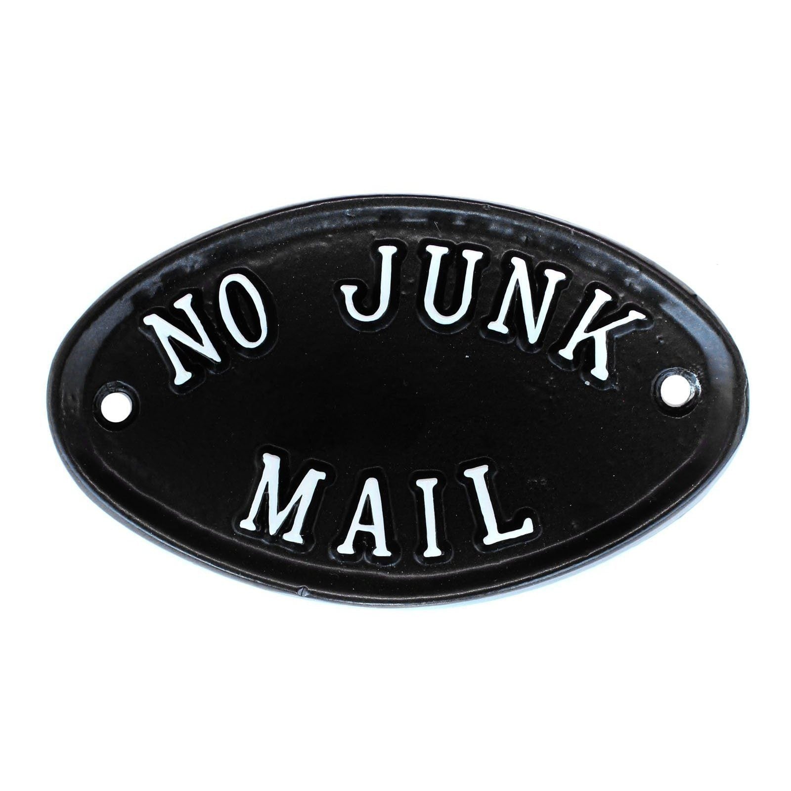 No Junk Mail Sign-Front Door Signs-Yester Home