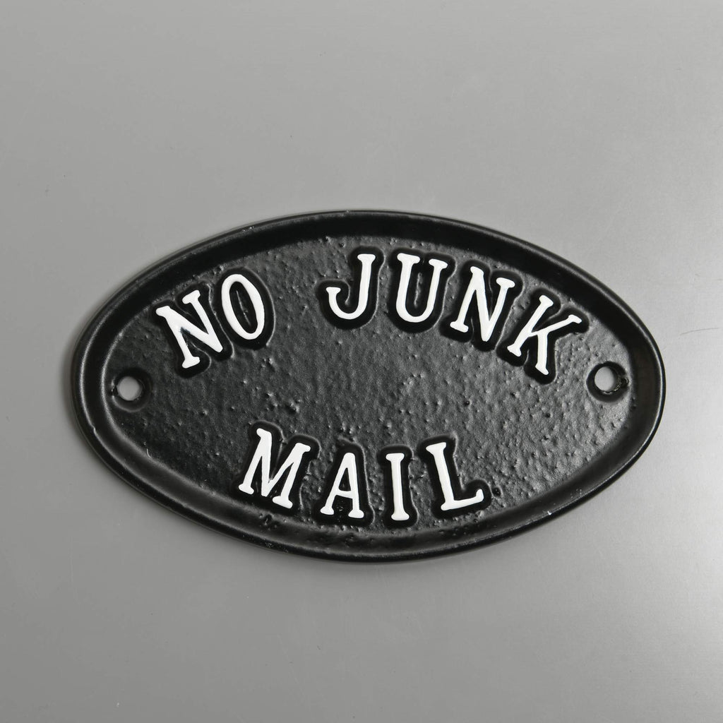 No Junk Mail Sign-Front Door Signs-Yester Home