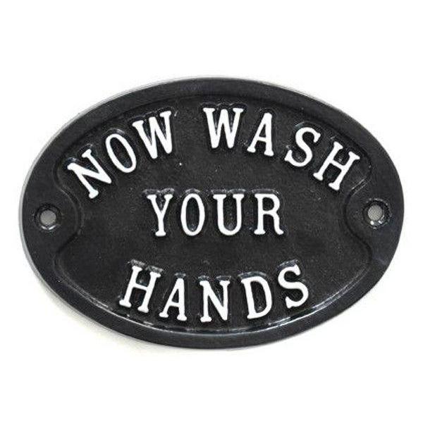 Now Wash Your Hands Sign-Toilet Sign-Yester Home