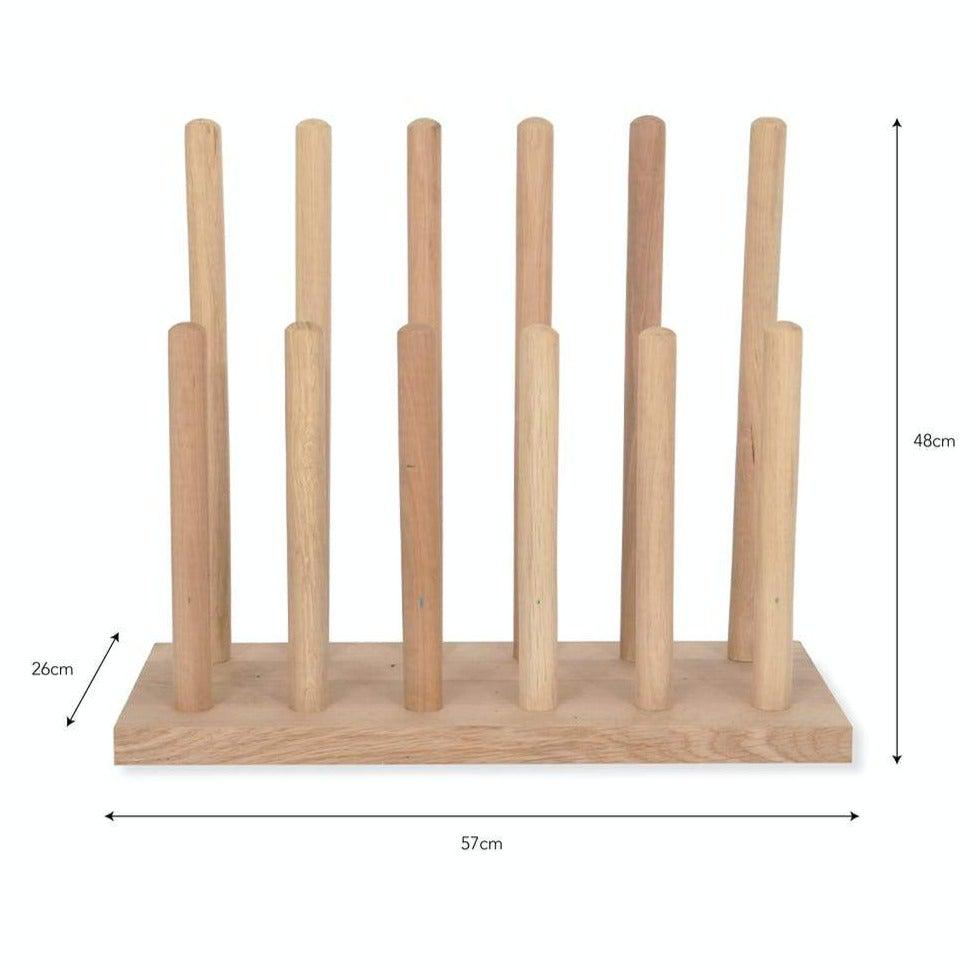 Oak Hambledon Welly Stand-Boot Stands & Racks-Yester Home