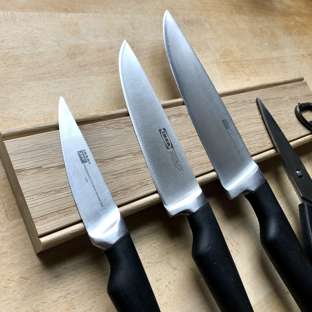 Oak Magnet Knife Rack-Kitchen Accessories-Yester Home