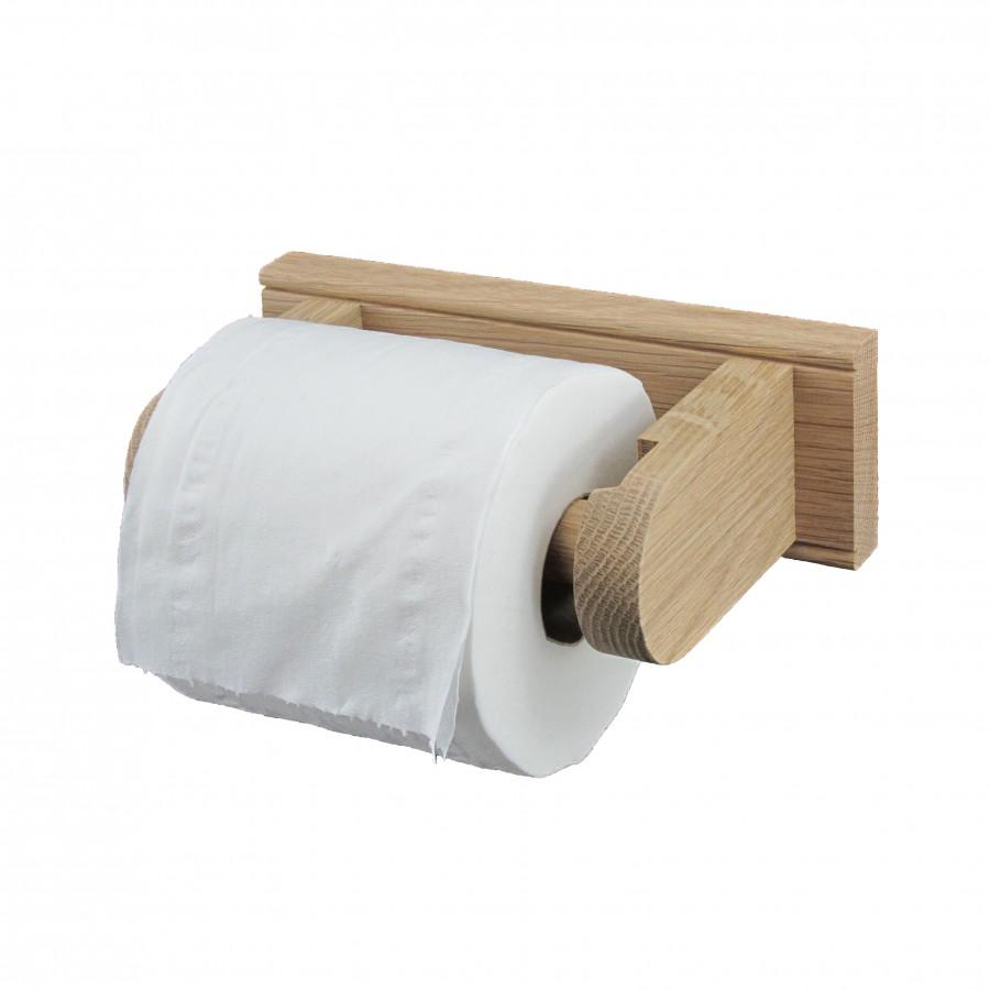 Oak Toilet Paper Holder-Toilet Paper Holders-Yester Home