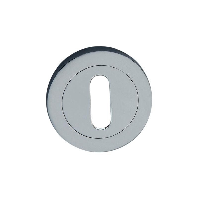 Oval Standard Escutcheon Satin Chrome-Escutcheons-Yester Home