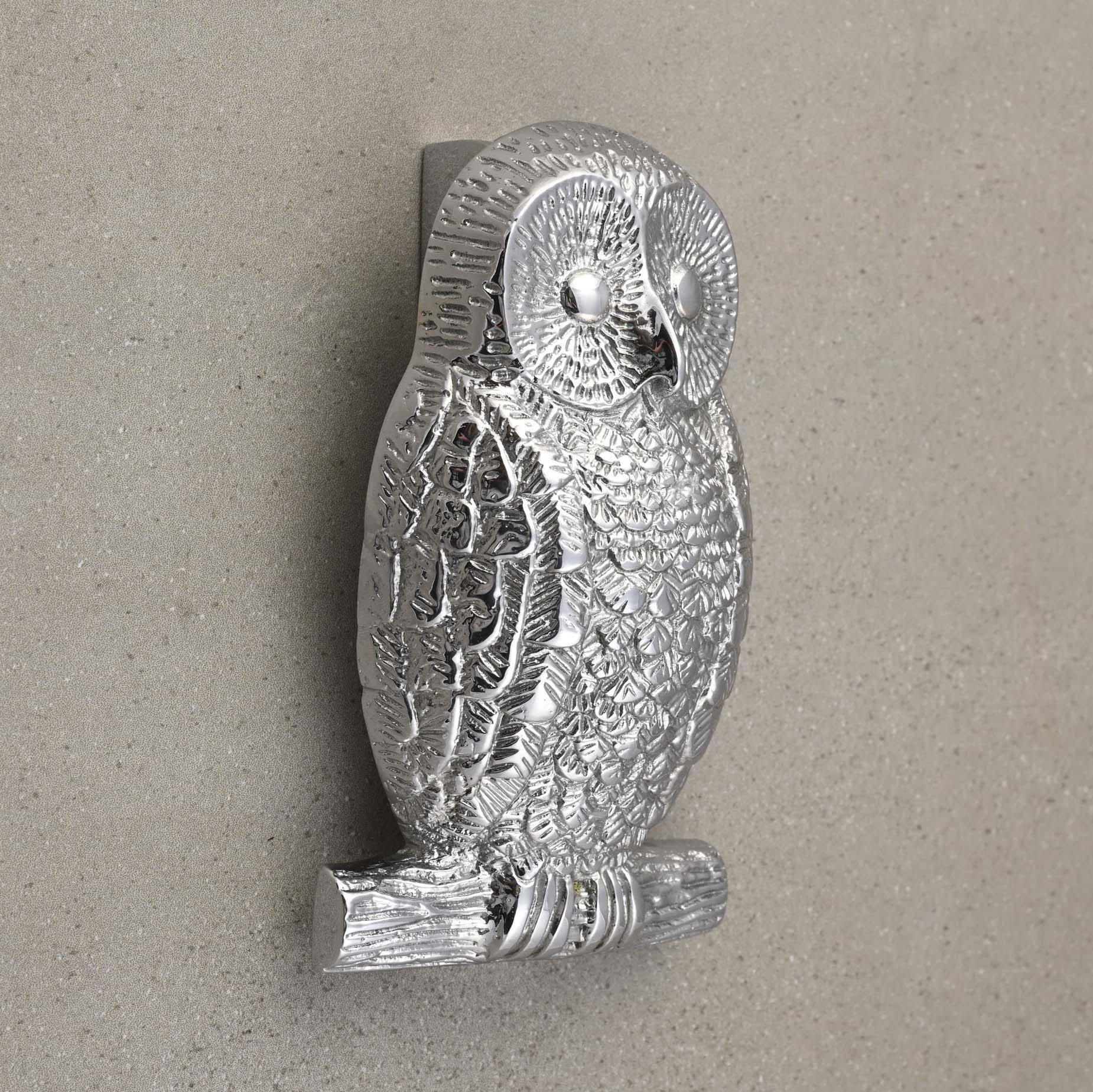 Owl Door Knocker | Solid Brass-Door Knocker-Yester Home