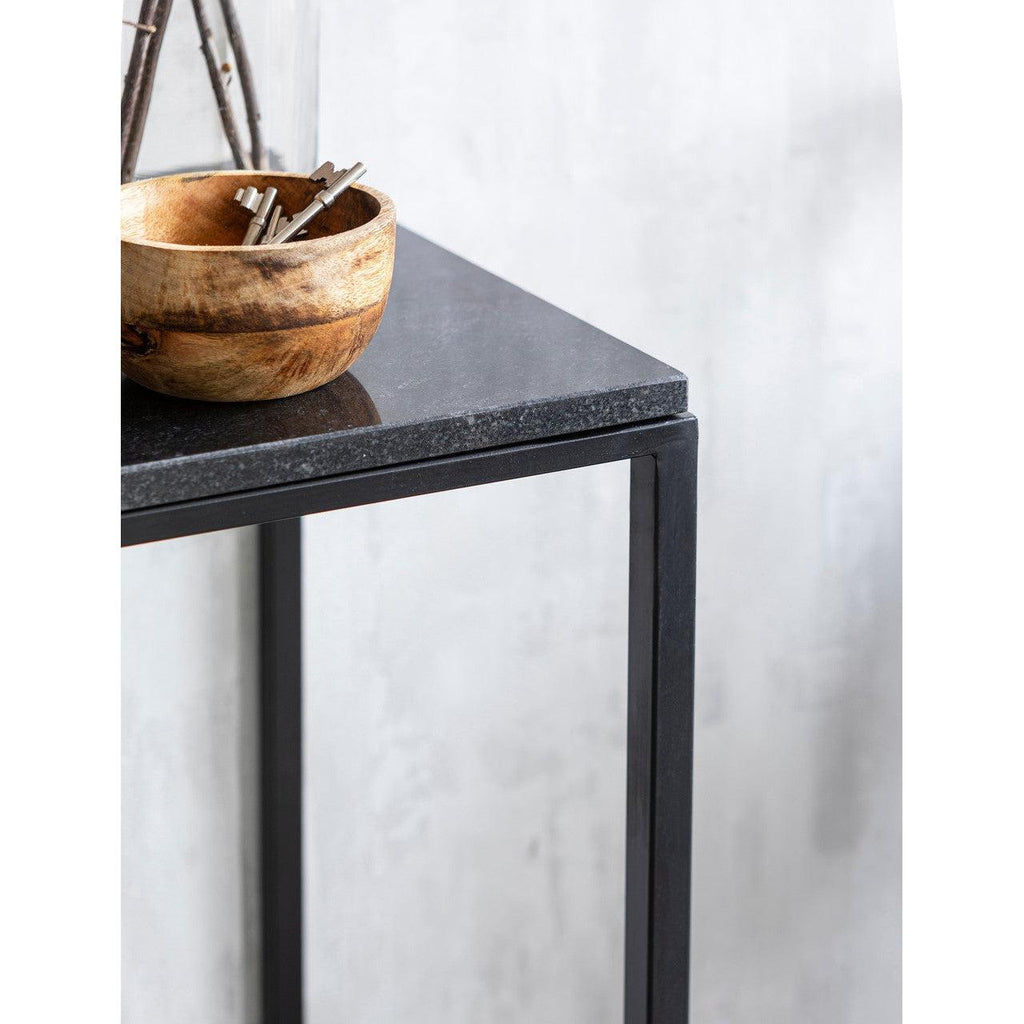 Oxford Console Table - Black Marble-Consoles & Sideboards-Yester Home