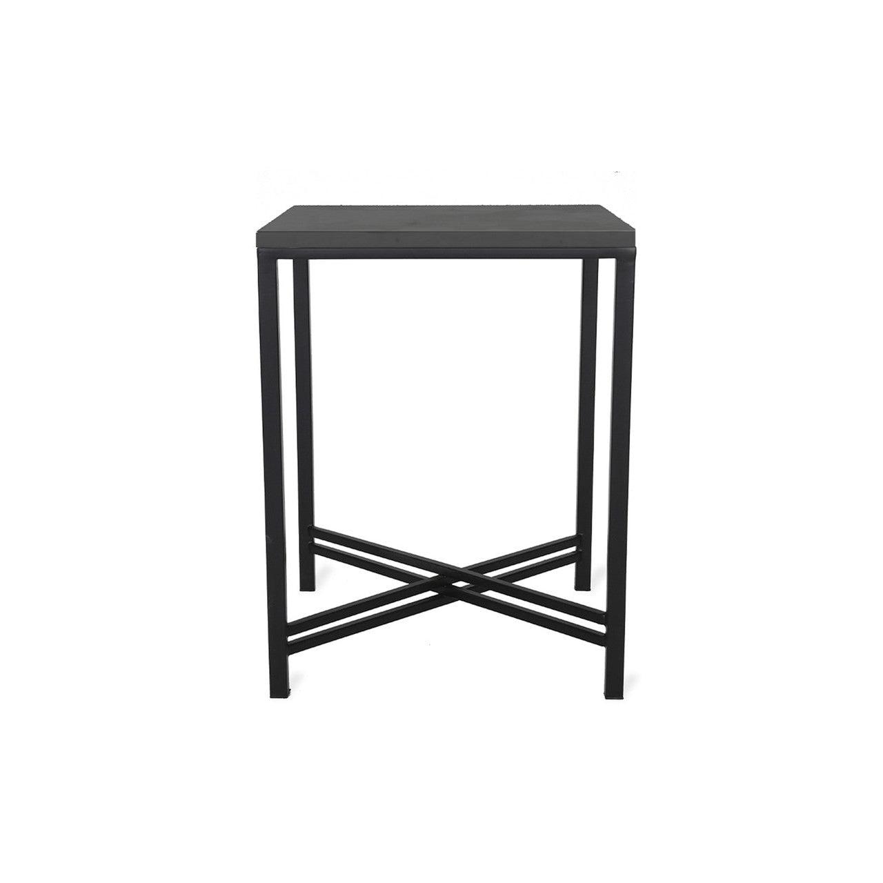 Oxford Side Table - Black Marble-Coffee & Side Tables-Yester Home