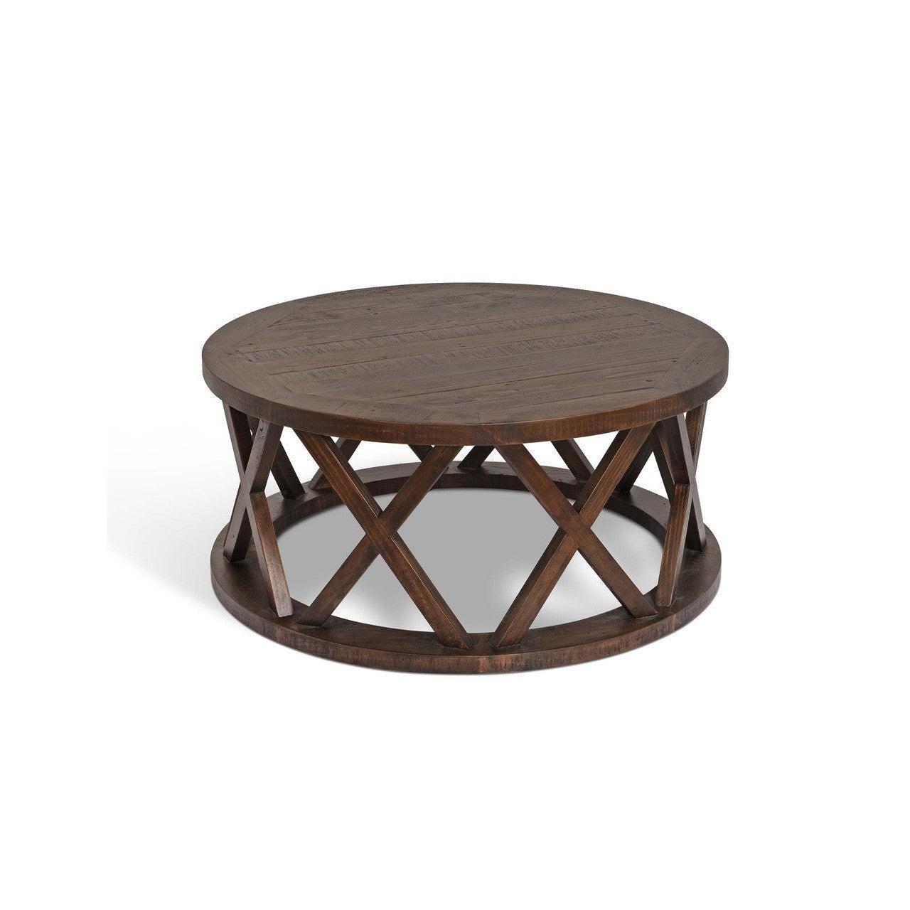 Oxhill Coffee Table | Round | Antique Brown - Coffee & Side Tables - Garden Trading - Yester Home