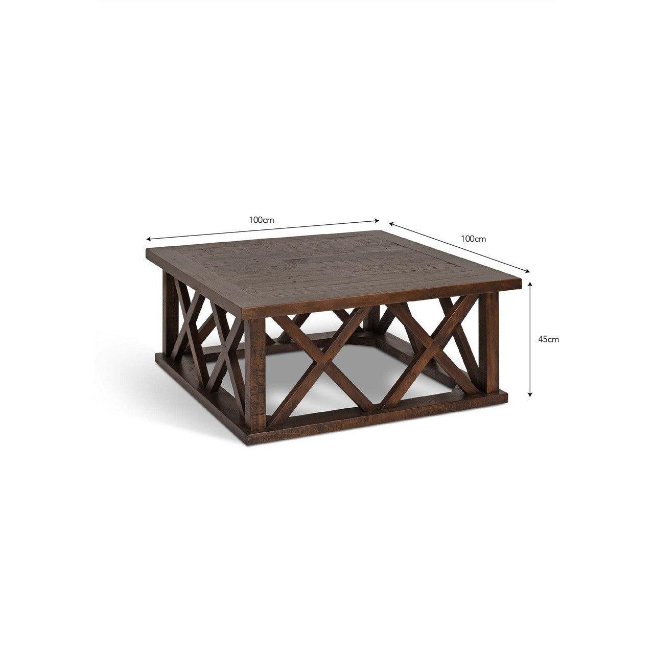 Oxhill Coffee Table | Square | Antique Brown - Coffee & Side Tables - Garden Trading - Yester Home