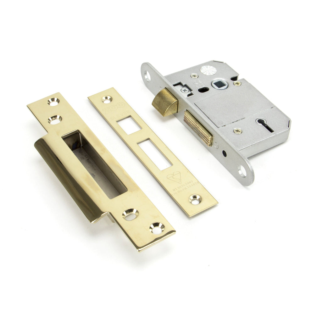 PVD 2½" 5 Lever BS Sash Lock | From The Anvil-Sash Locks-Yester Home