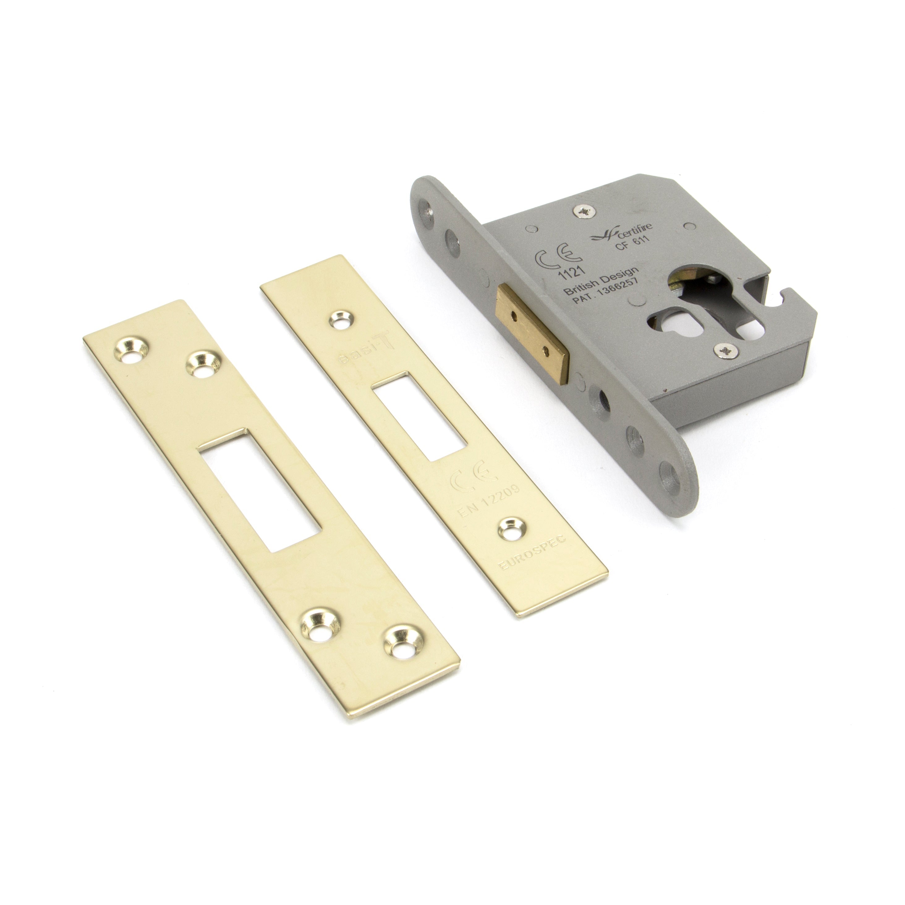 PVD 2½" Euro Profile Dead Lock | From The Anvil-Deadlocks & Deadbolts-Yester Home