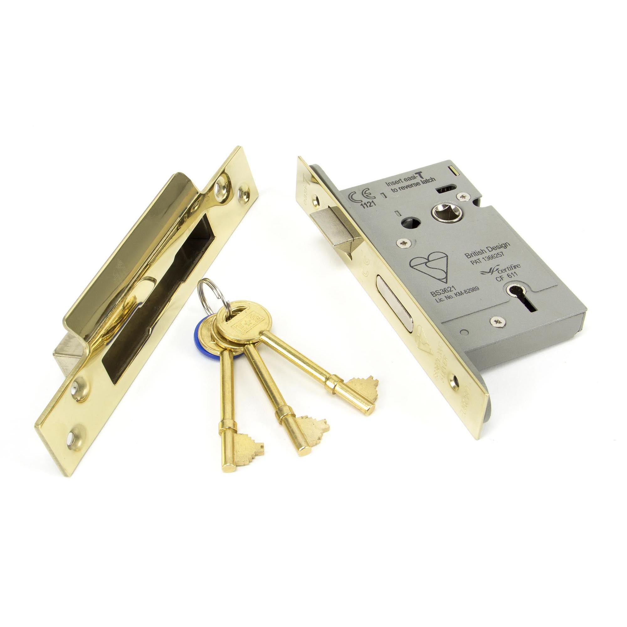 PVD 3" Heavy Duty BS Sash Lock | From The Anvil - Sash Locks - From The Anvil - Yester Home