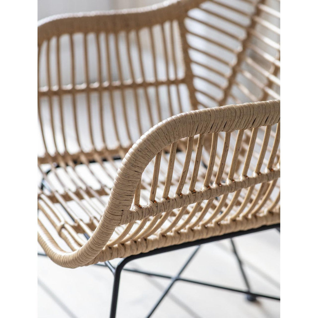Pair of Hampstead Chairs - PE Bamboo-Outdoor Chairs-Yester Home