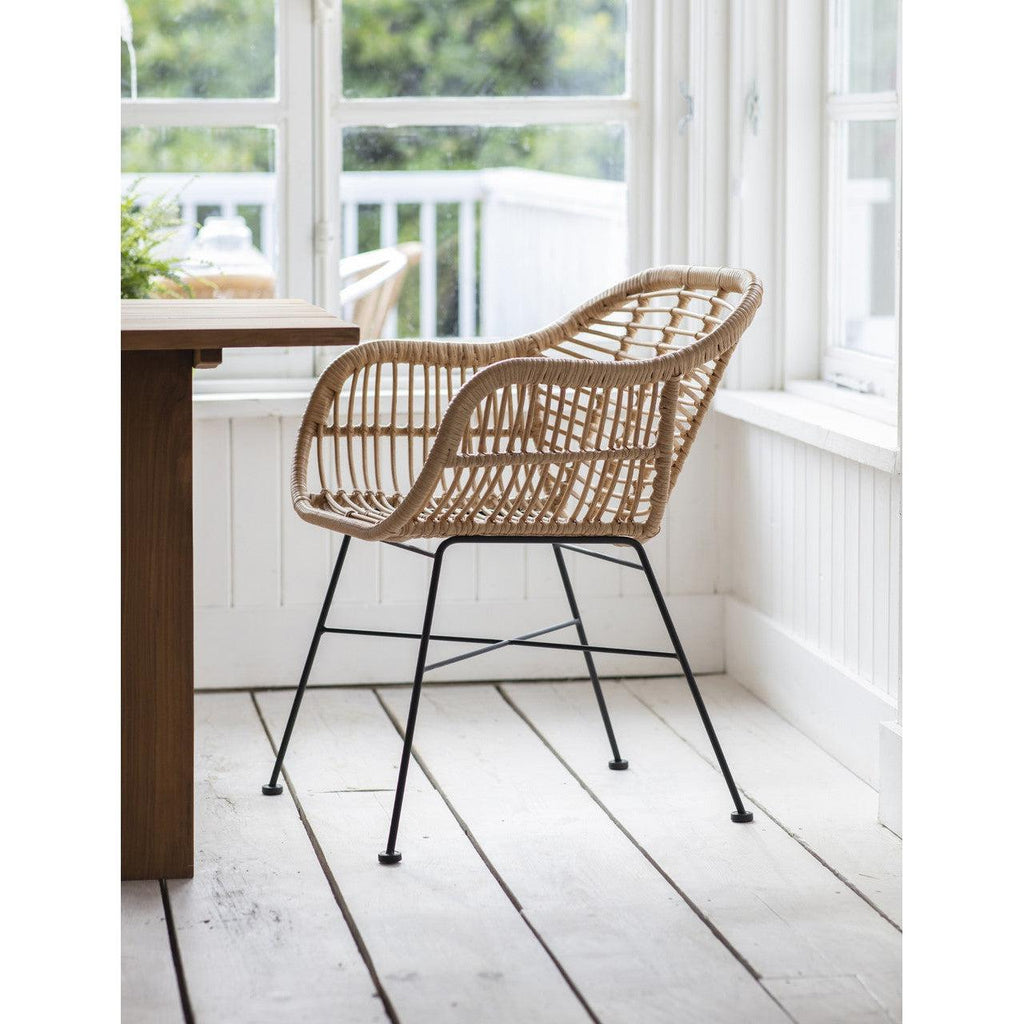 Pair of Hampstead Chairs - PE Bamboo-Outdoor Chairs-Yester Home