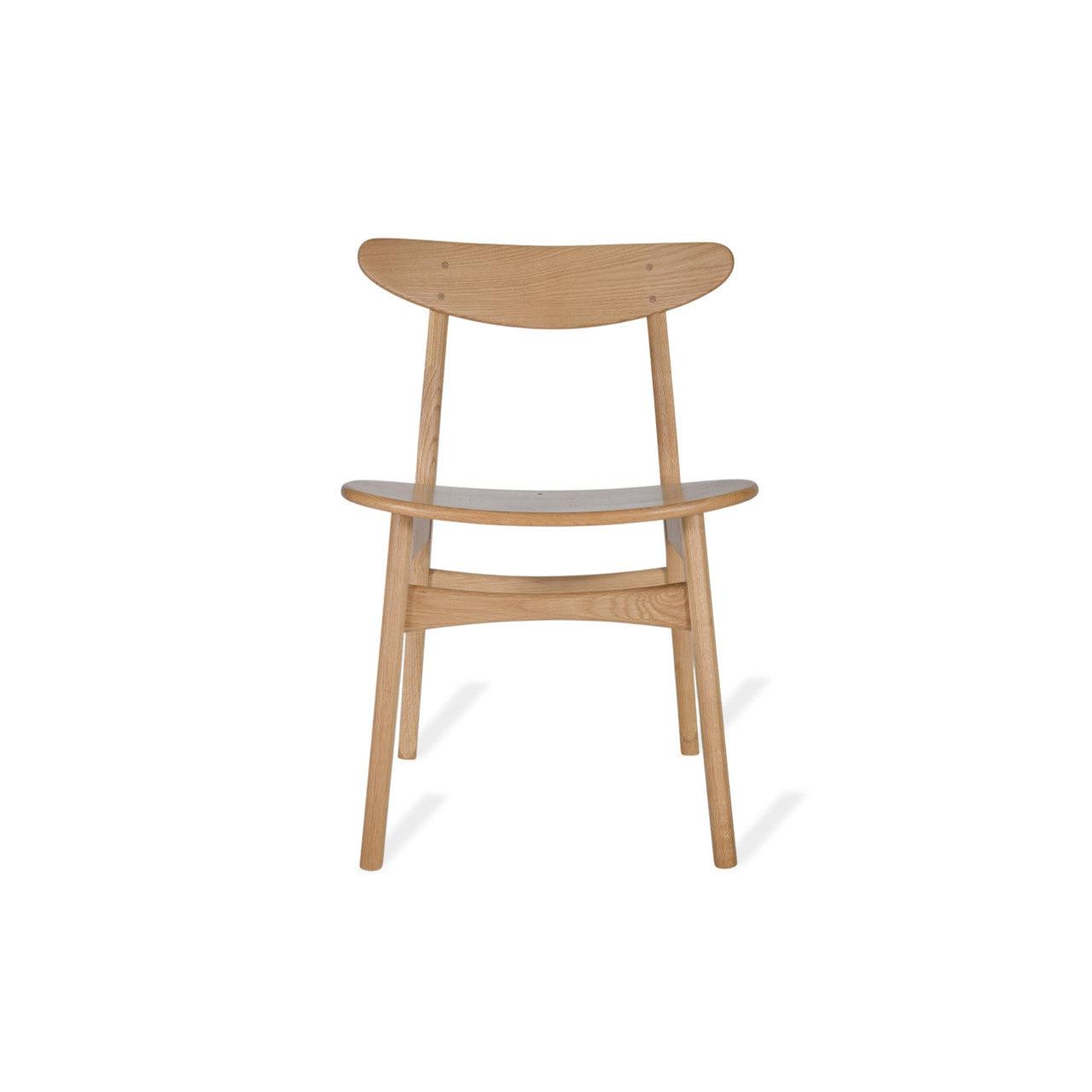 Pair of Longcot Dining Chairs - Oak-Indoor Furniture-Yester Home