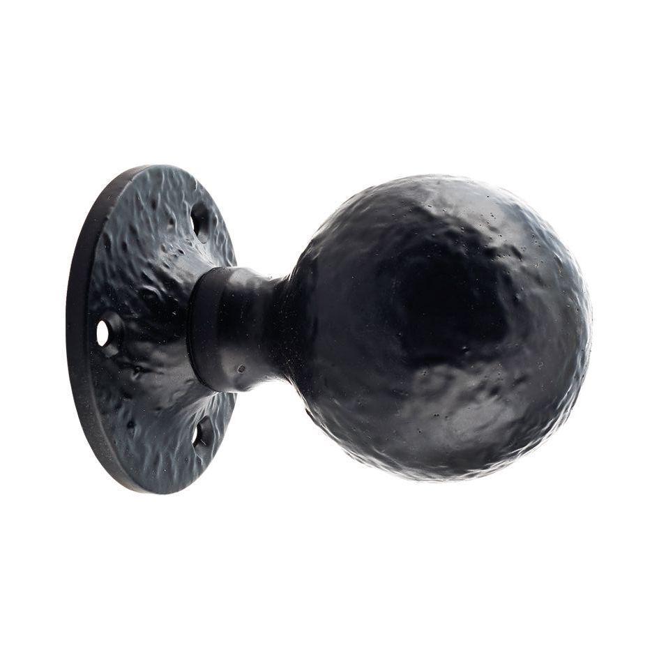 Cast Iron Door Knob Handles Round Lever · 7128 ·-Door Knobs-Yester Home
