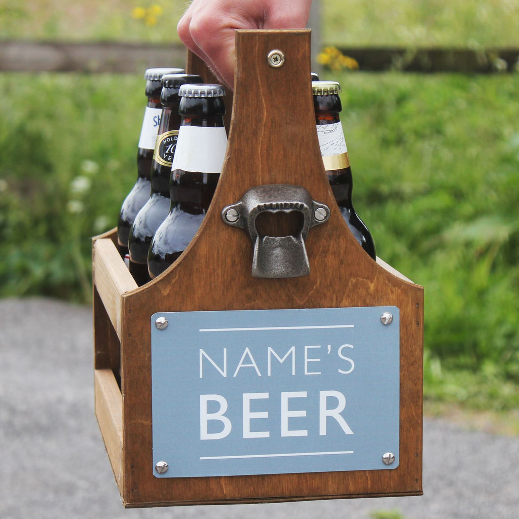 Personalised Beer Carrier · 6 Bottle ·-Beer Carriers-Yester Home