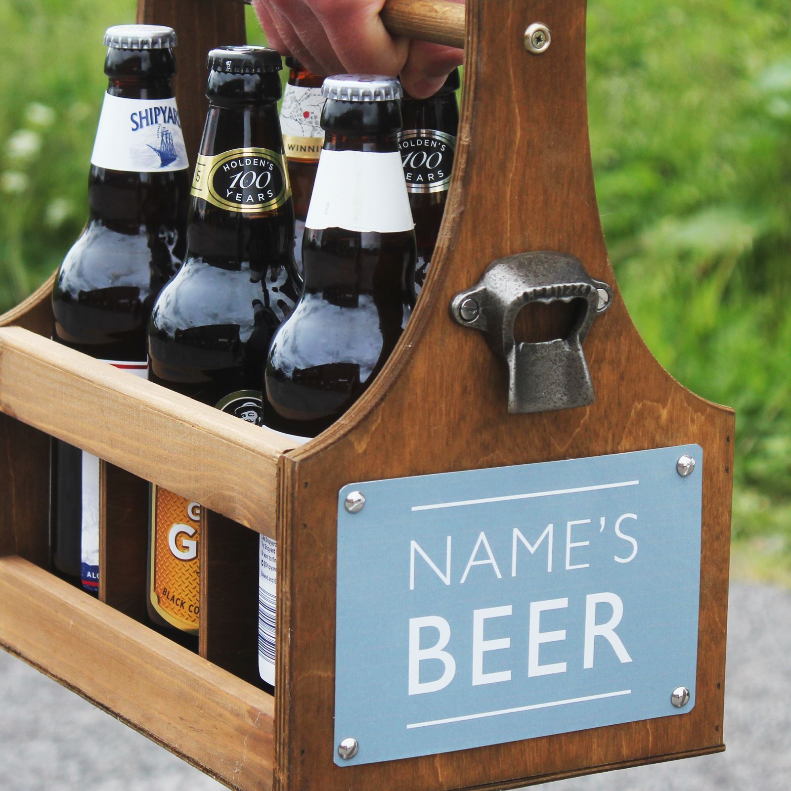 Personalised Beer Carrier · 6 Bottle ·-Beer Carriers-Yester Home