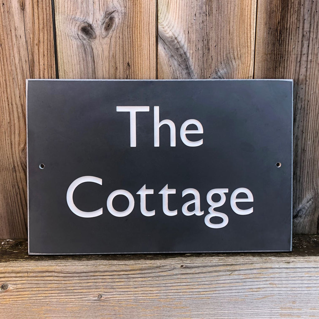 Personalised Slate House Sign-House Signs-Yester Home