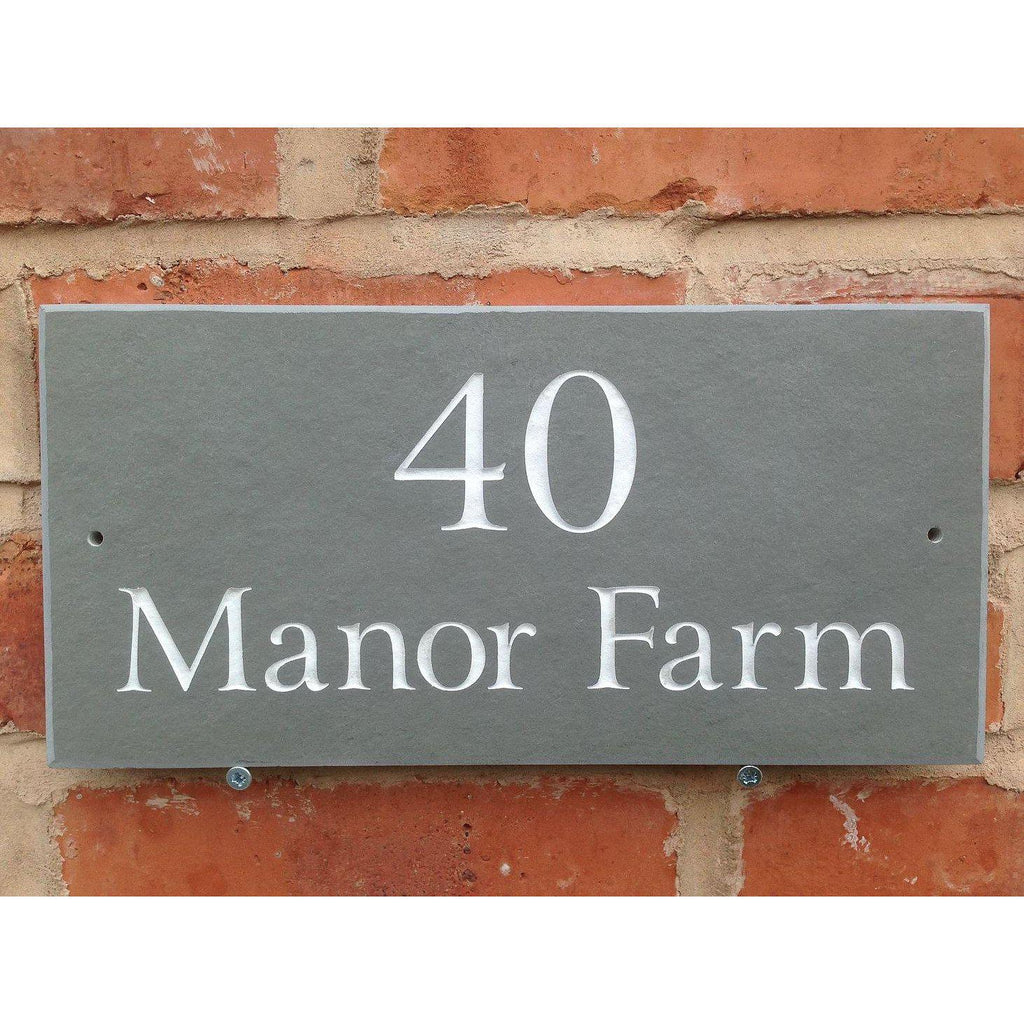 Personalised Slate House Sign-House Signs-Yester Home