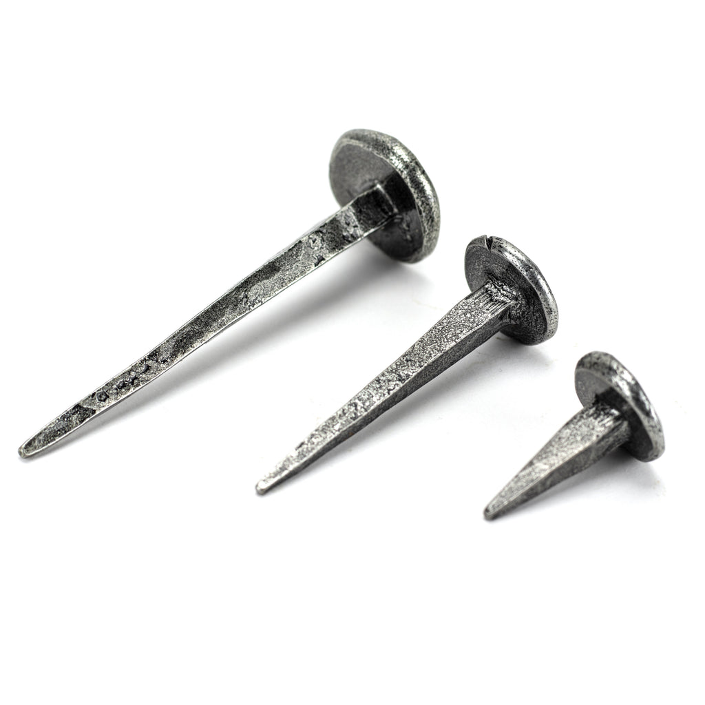 Pewter 1" Handmade Nail (20mm HD DIA) | From The Anvil-Nails-Yester Home