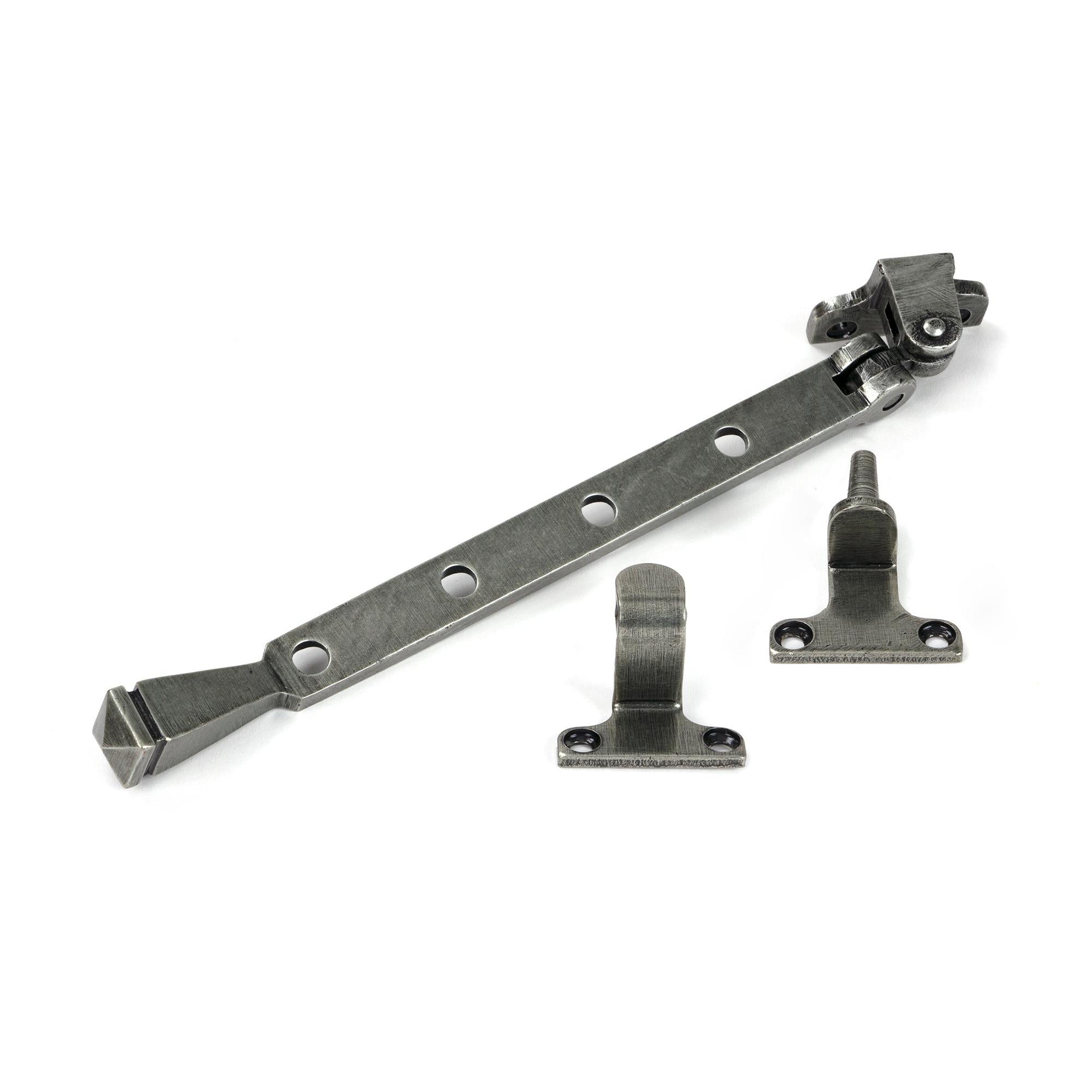 Pewter 10" Avon Stay (Steel Window) - Stays - From The Anvil - Yester Home